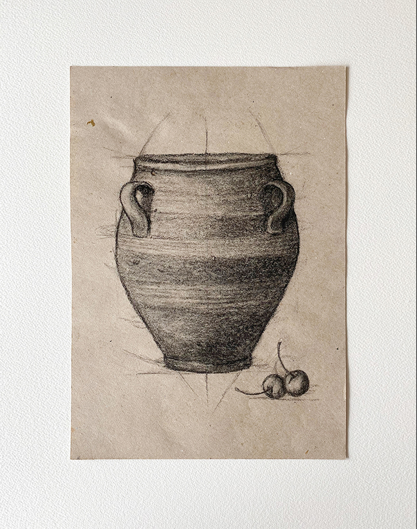 "Jug III" 2022 - charcoal on eco paper