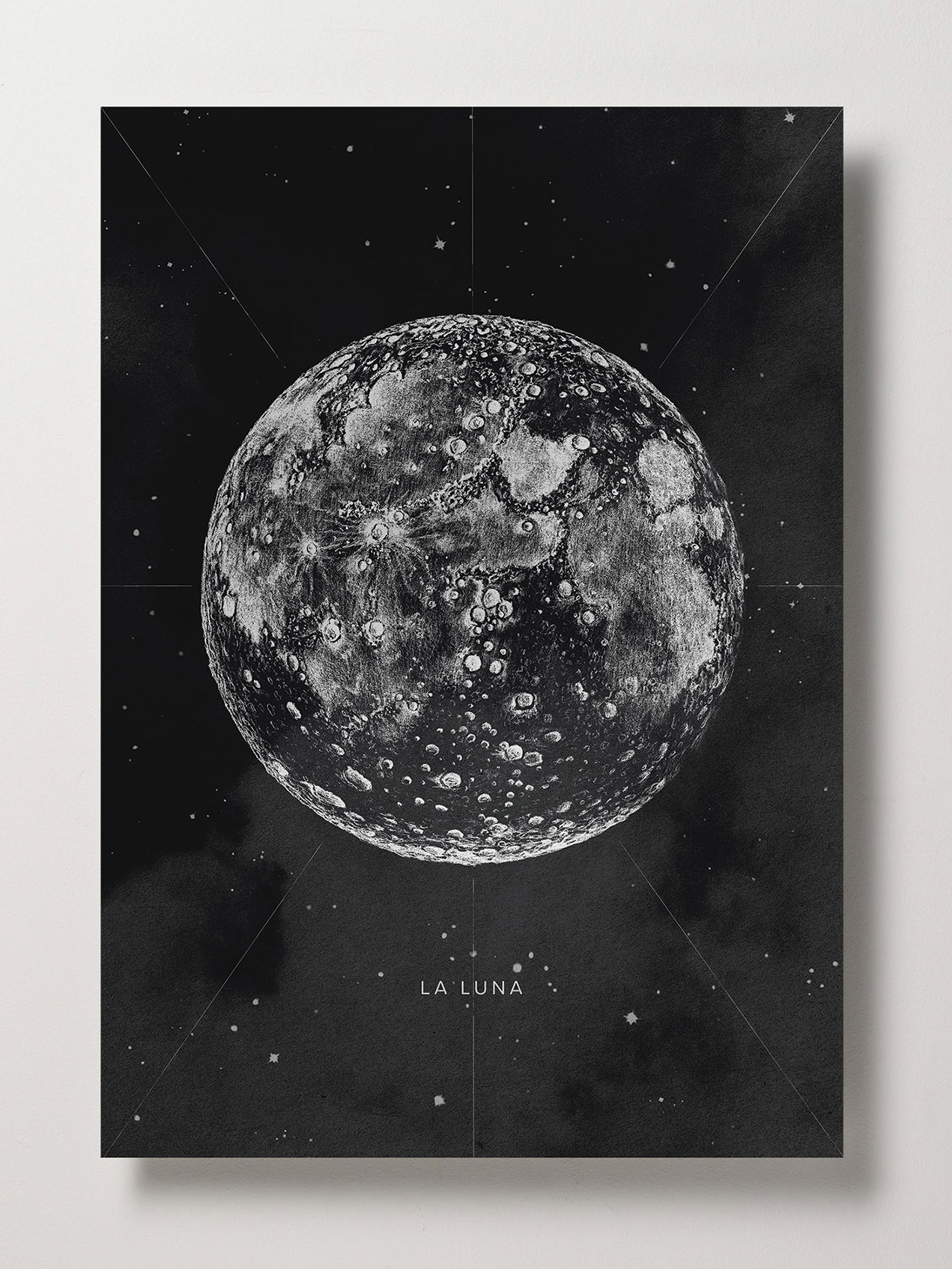 moon poster _ 2019 _ 24x36 inches