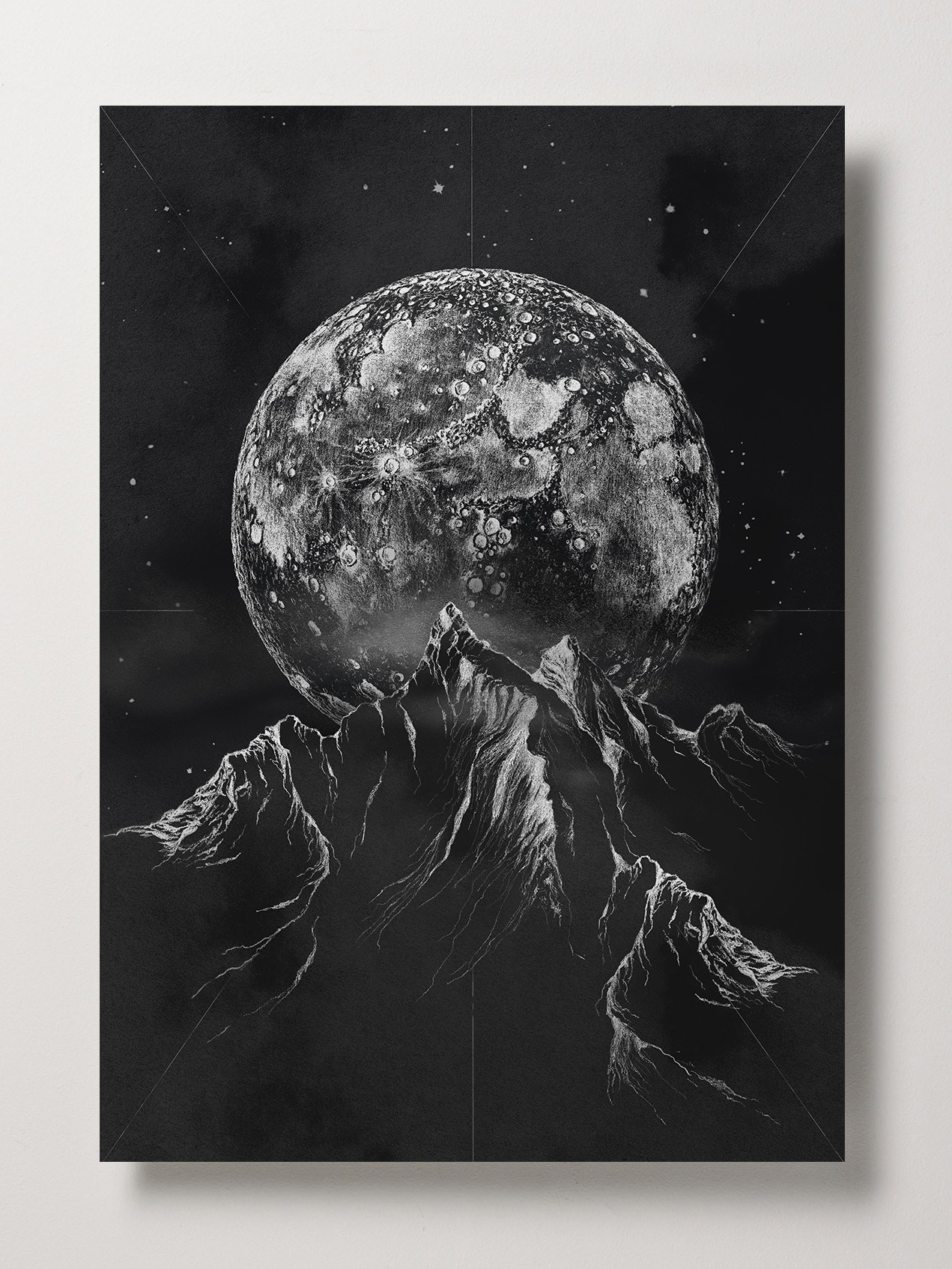 moon poster _ 2019 _ 24x36 inches