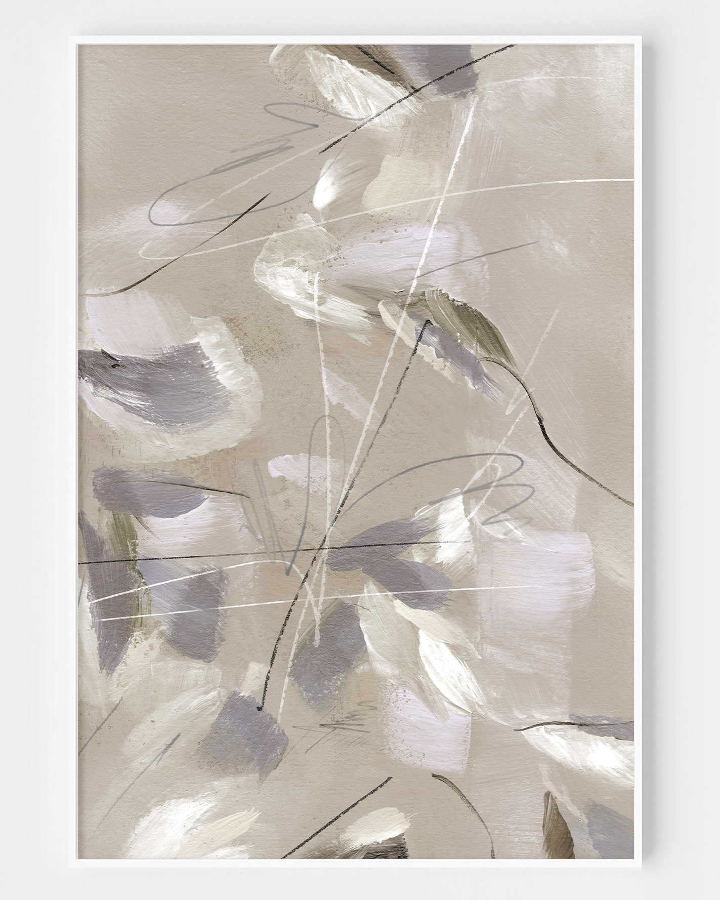 'Whispers' acrylic on paper _ 2023 _ 21x29,6 cm