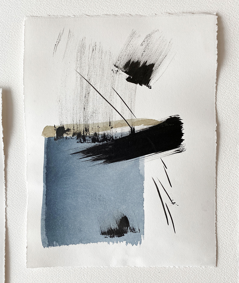 "Abstract III" 2022 - Watercolor on hot press