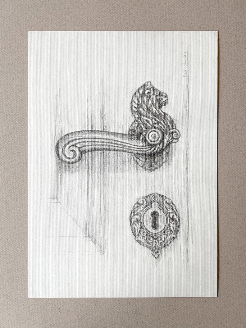 "Memory" 2022 - pencil on textured paper