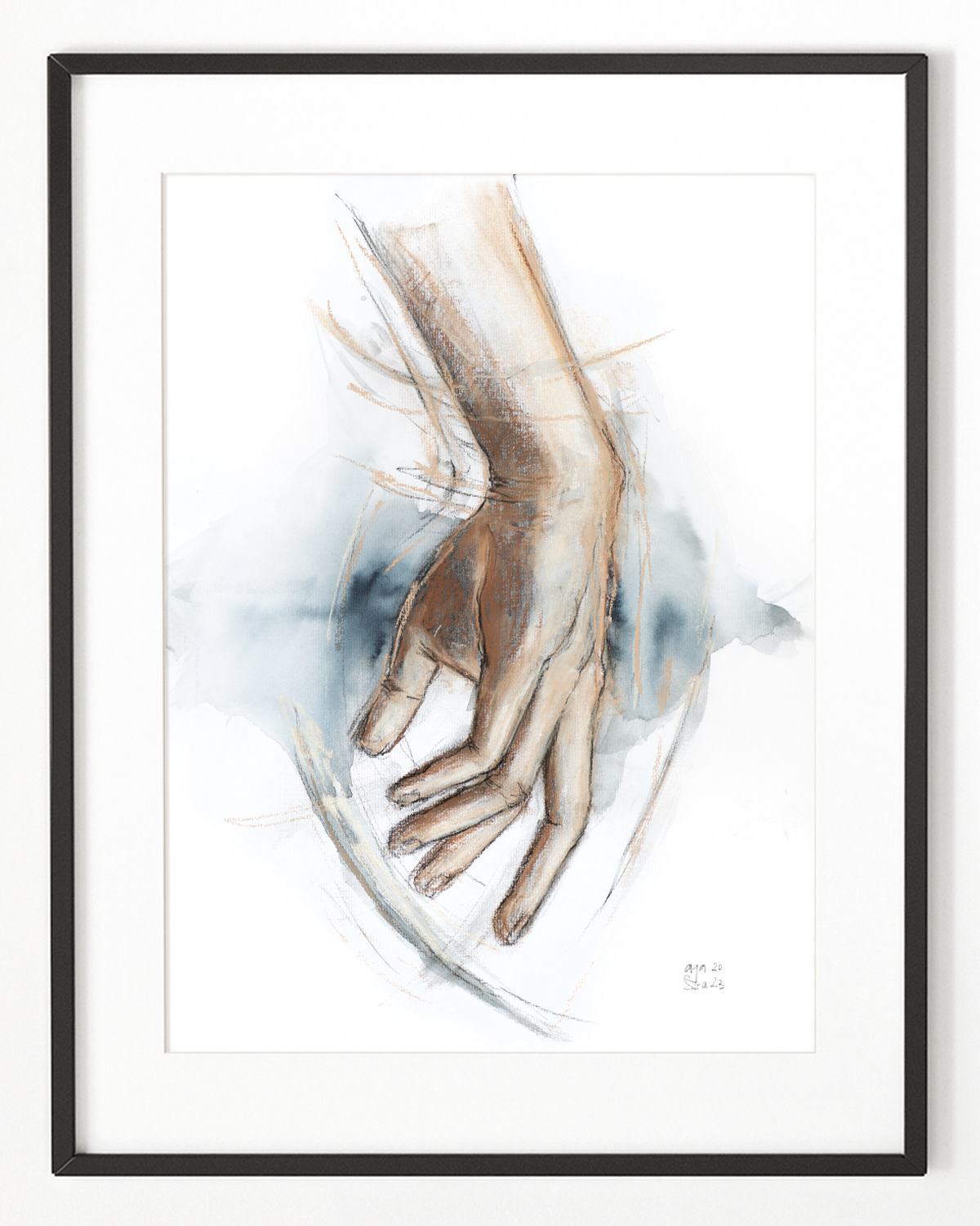 watercolor, charcoal and pastels on paper _ 2023 _ 33x45 cm