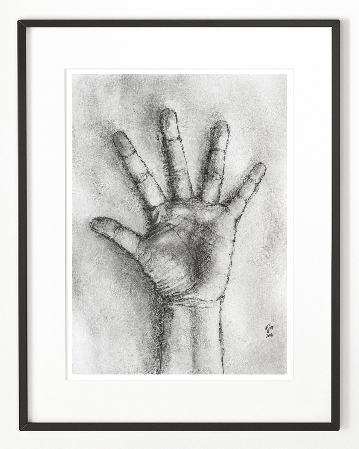 charcoal and acrylic on paper _ 2023 _ 36,5x55 cm