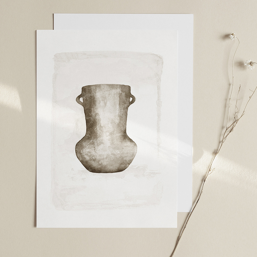 "Vase II" 2021 - Watercolor on art paper