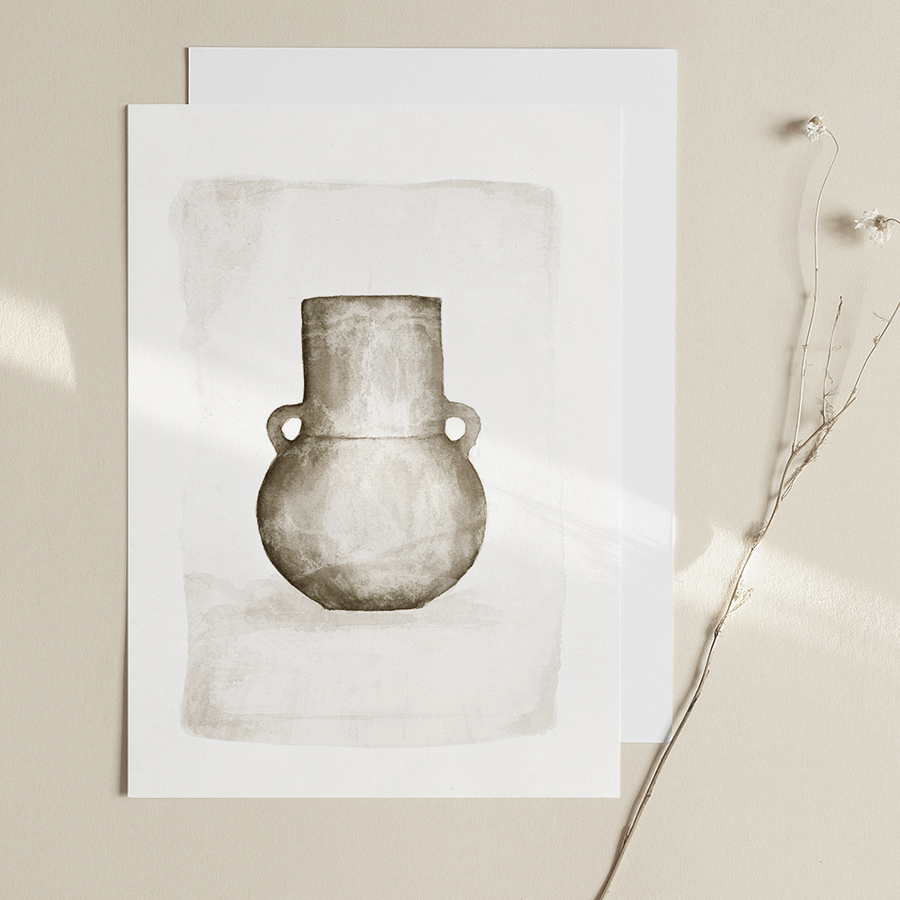"Vase I" 2021 - Watercolor on art paper