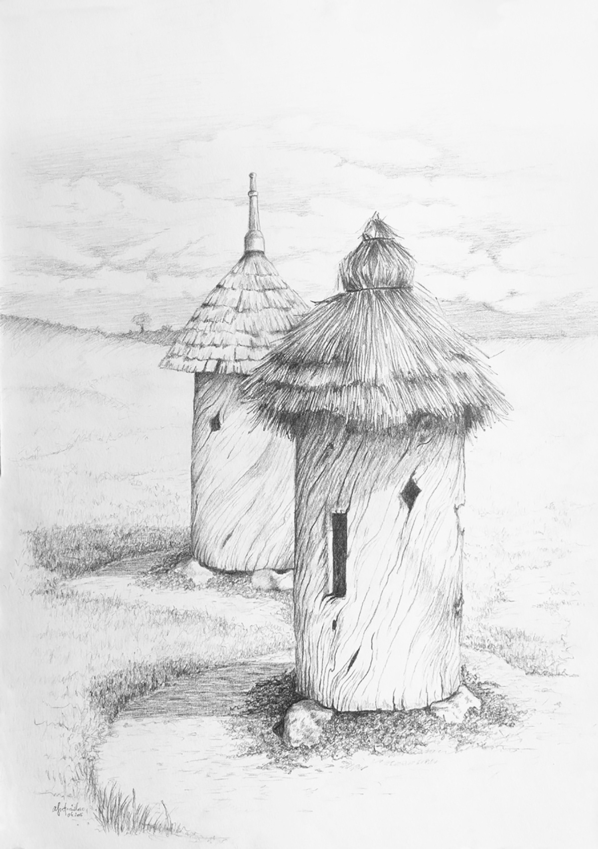 'Nostalgia' pencil on paper _ 2016 _ 30,4x43 cm