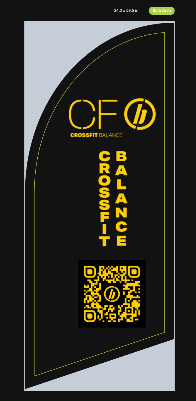 CrossFit Balance Outdoor Promo Flag