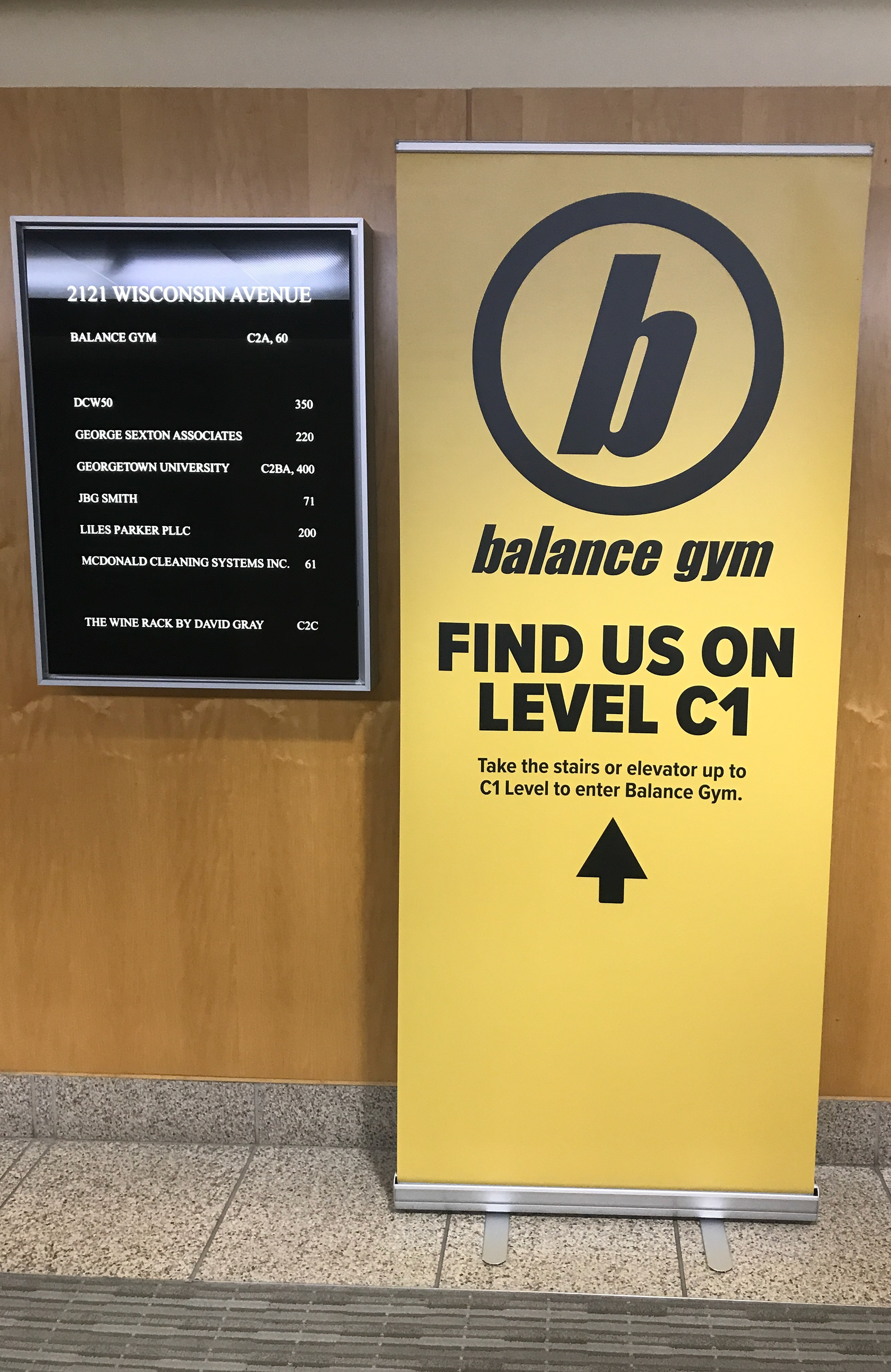 Balance Gym Glover Park Banner Stand (2023)