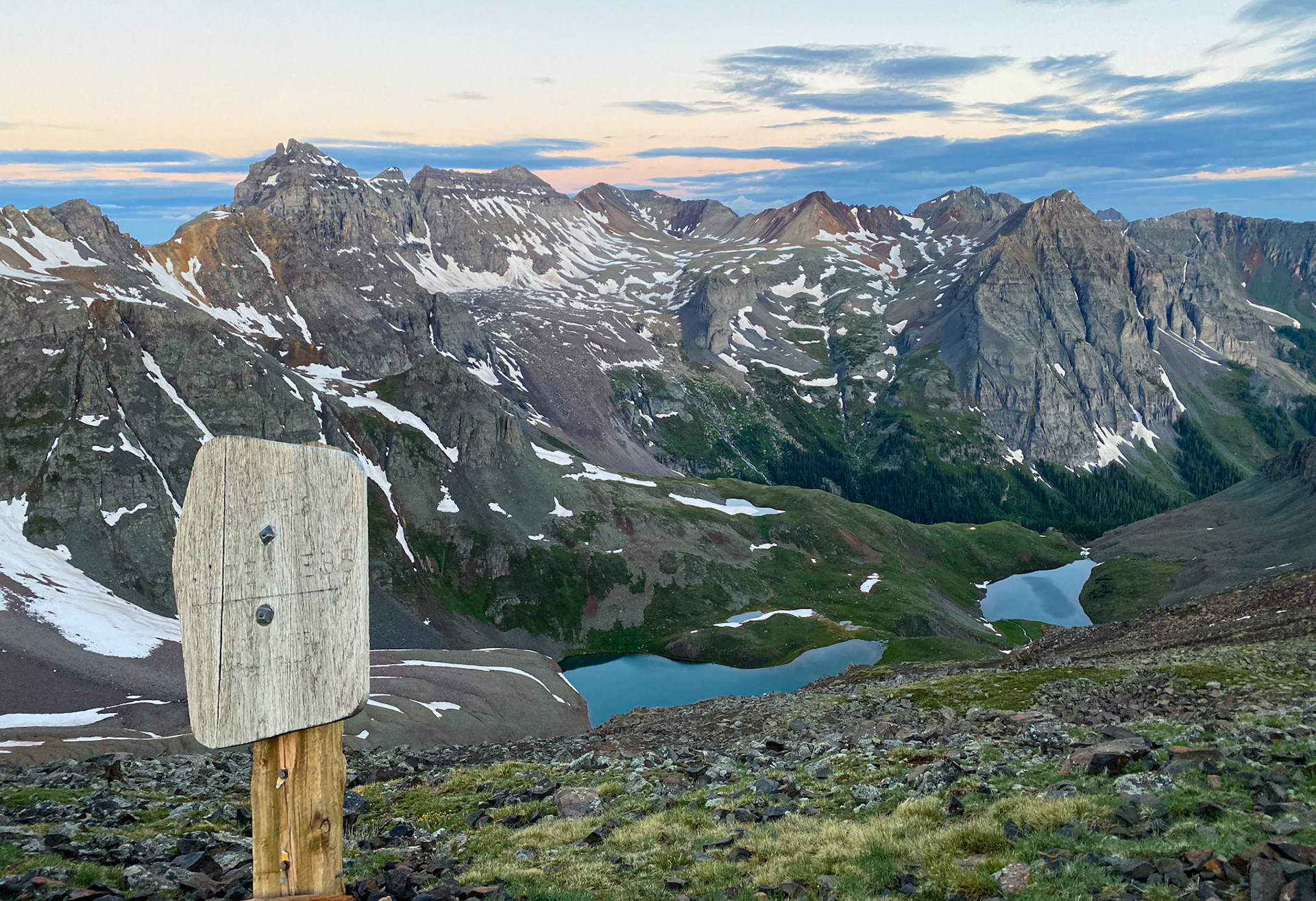 Blue Lakes and Dallas Peak (Mt Sneffels)