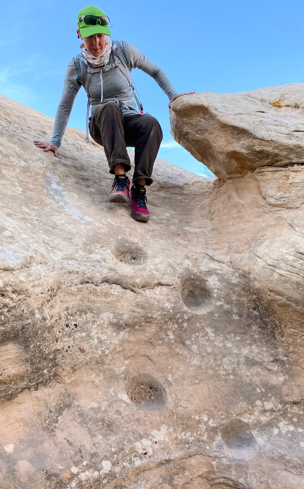 H downclimbing