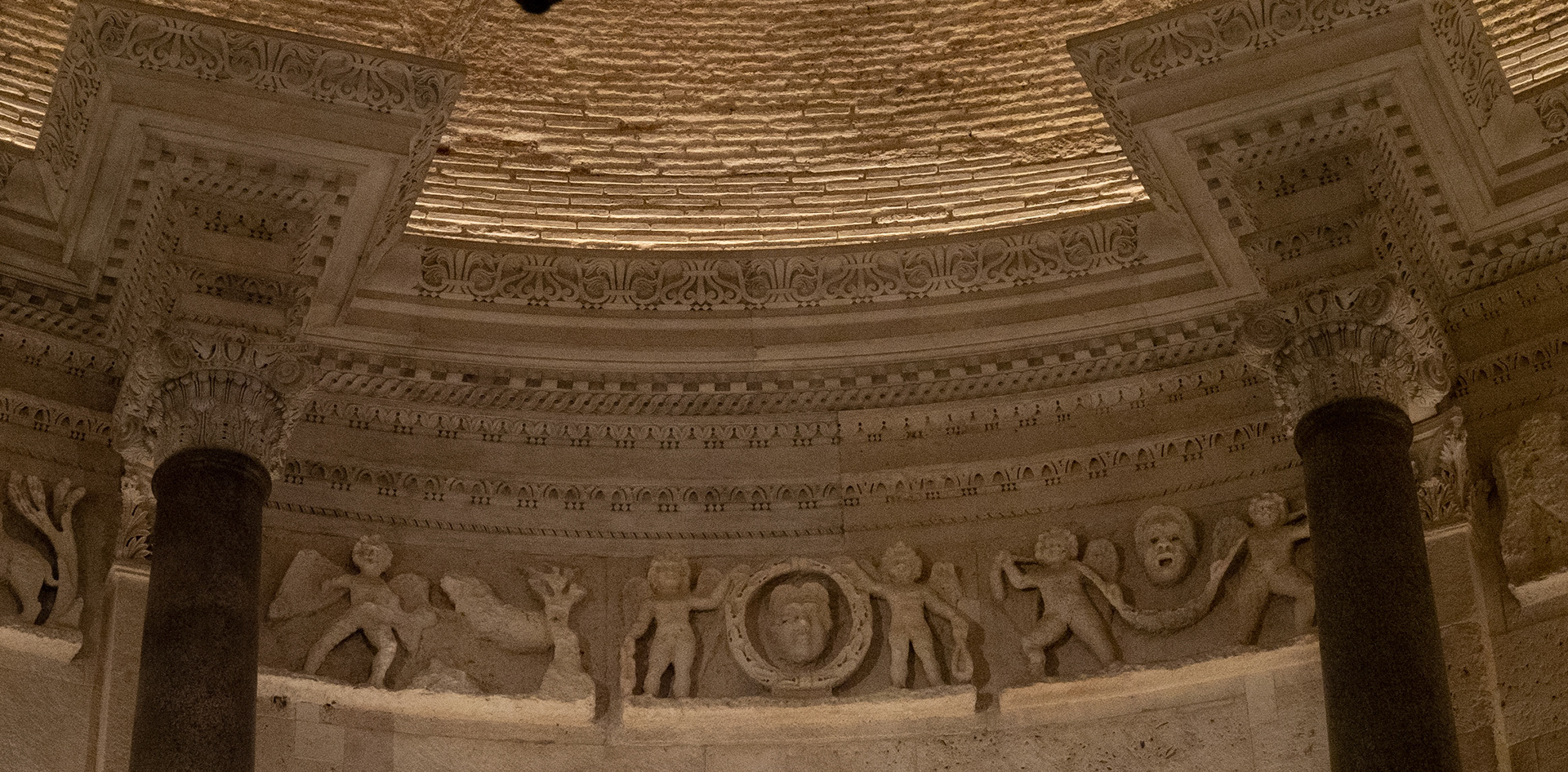 Frieze Depicting Scenes of Cupids on the Hunt