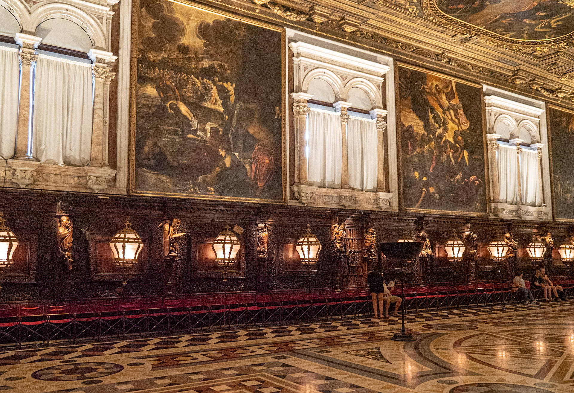 Wall Paintings by Titian and Wood Carvings by Pianta, Scuola Grande di San Rocco