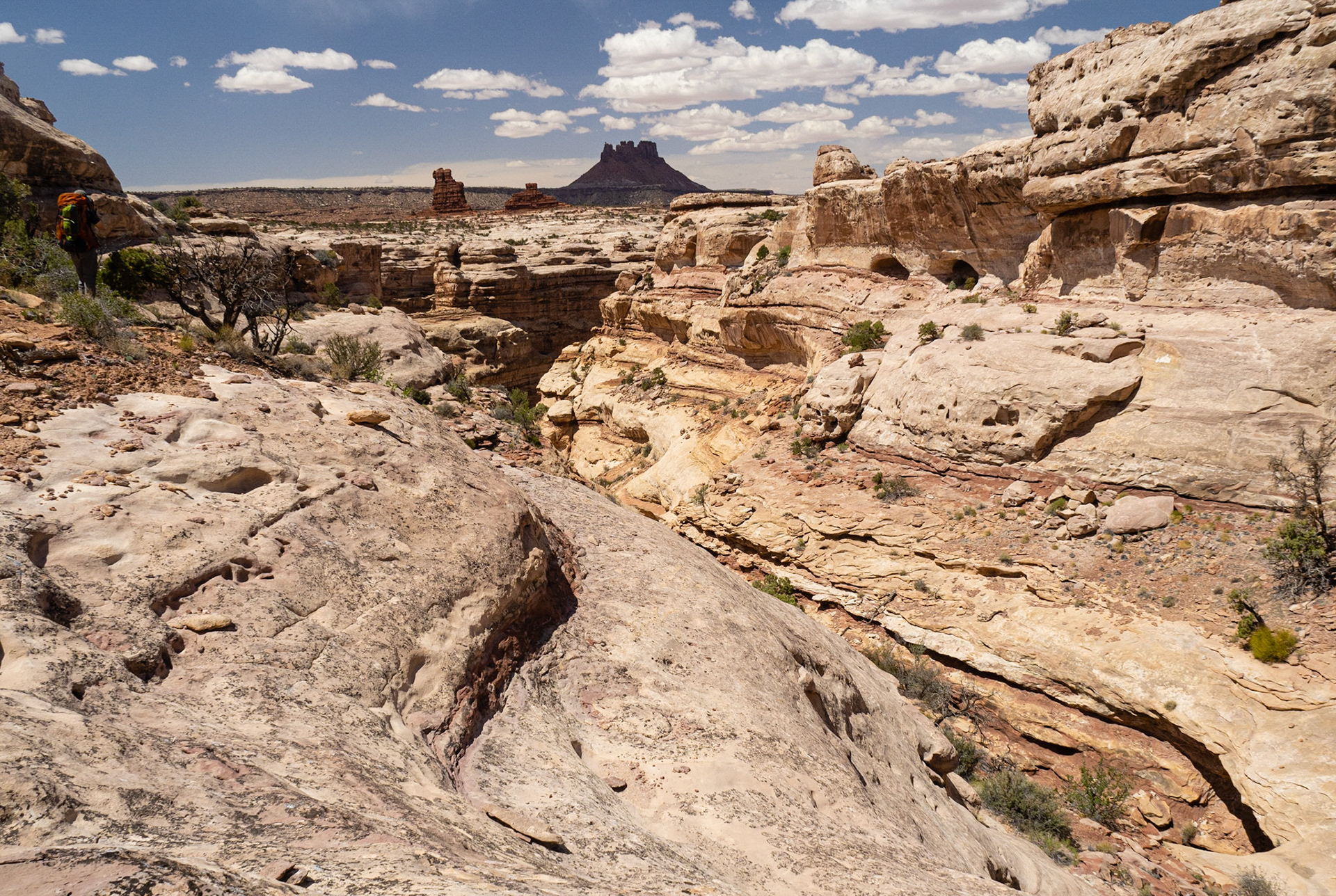 Heading down into Pictograph Fork
