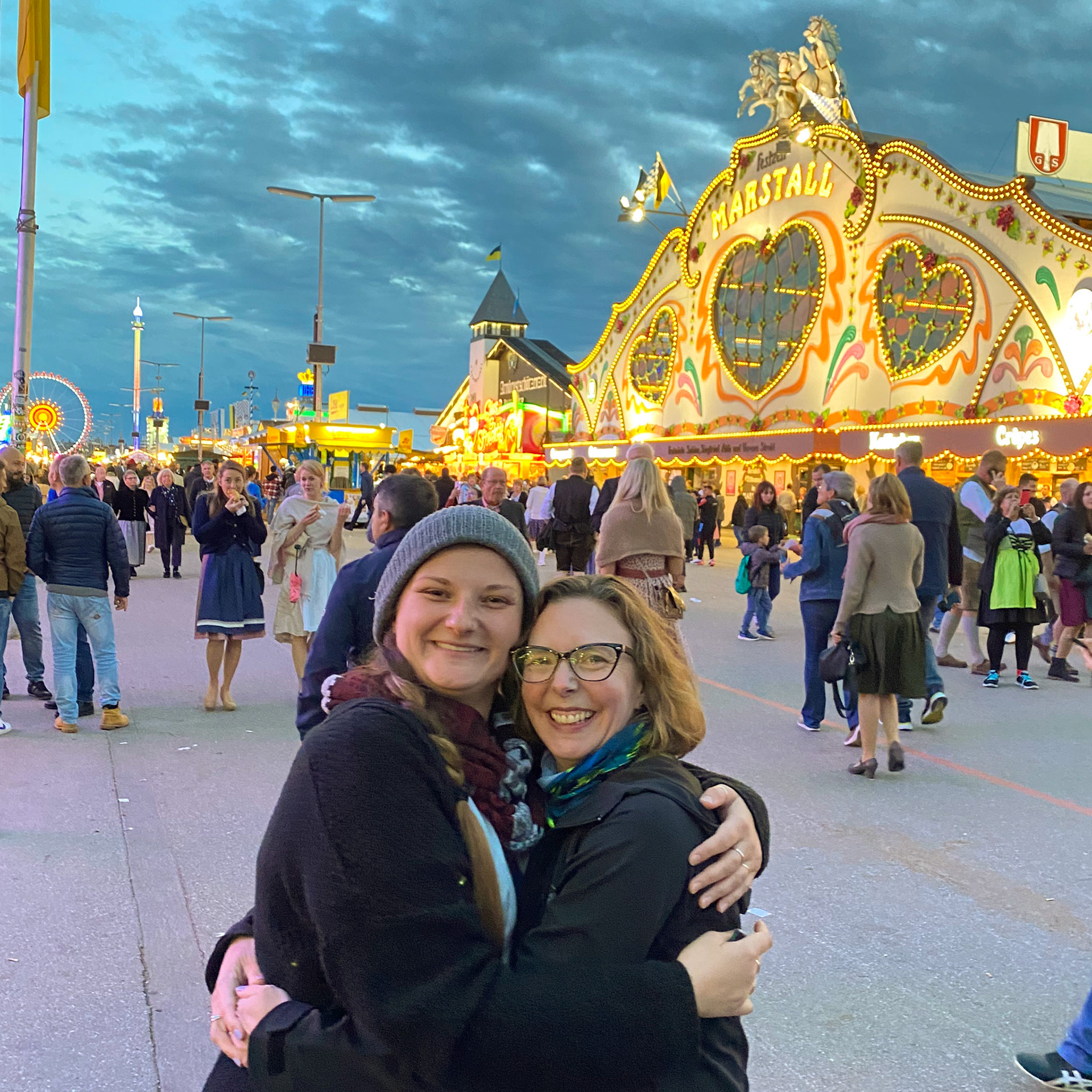 Octoberfest Sunset w/ Z and H