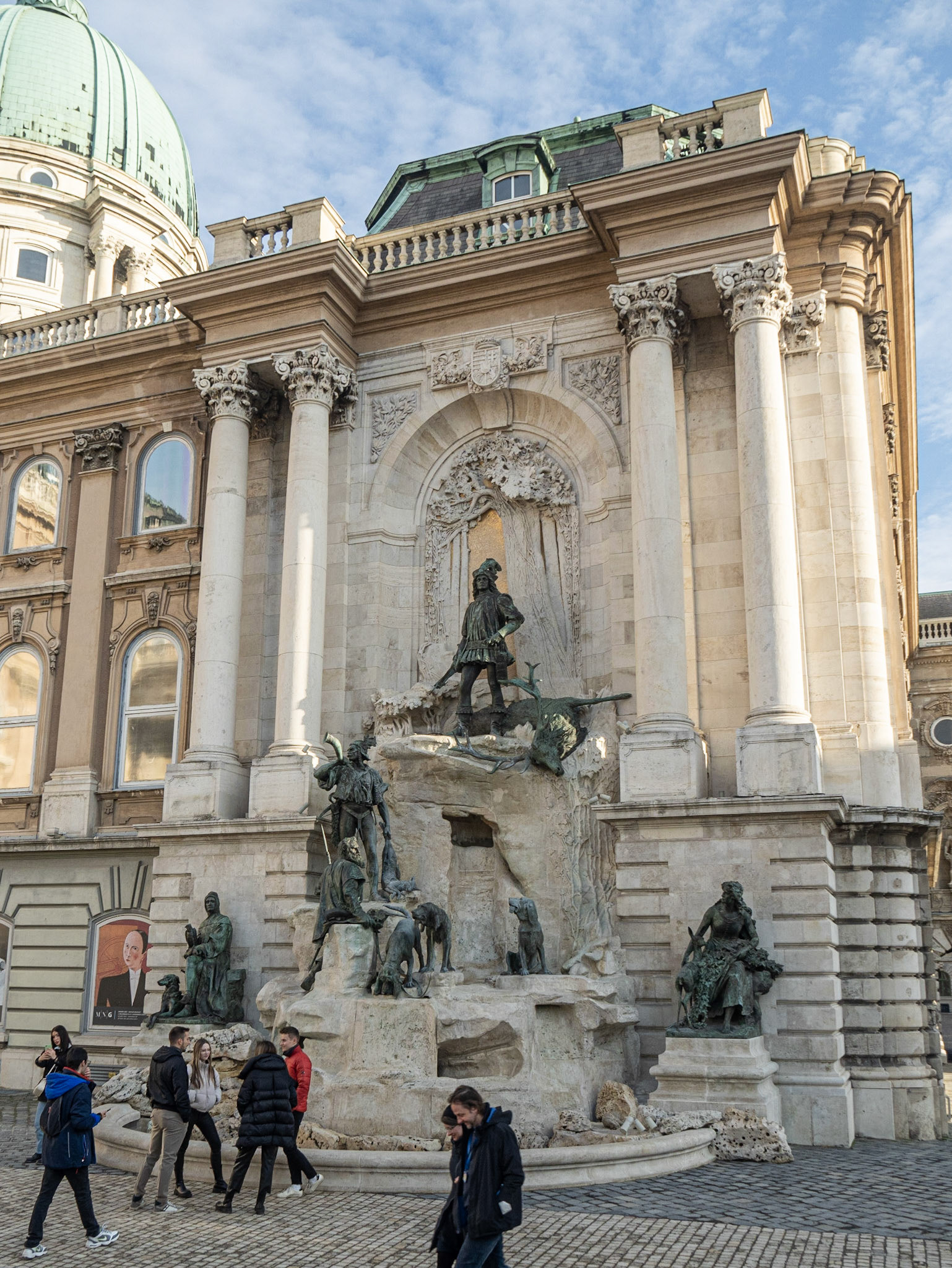 Buda Castle, King Mathias Fountain