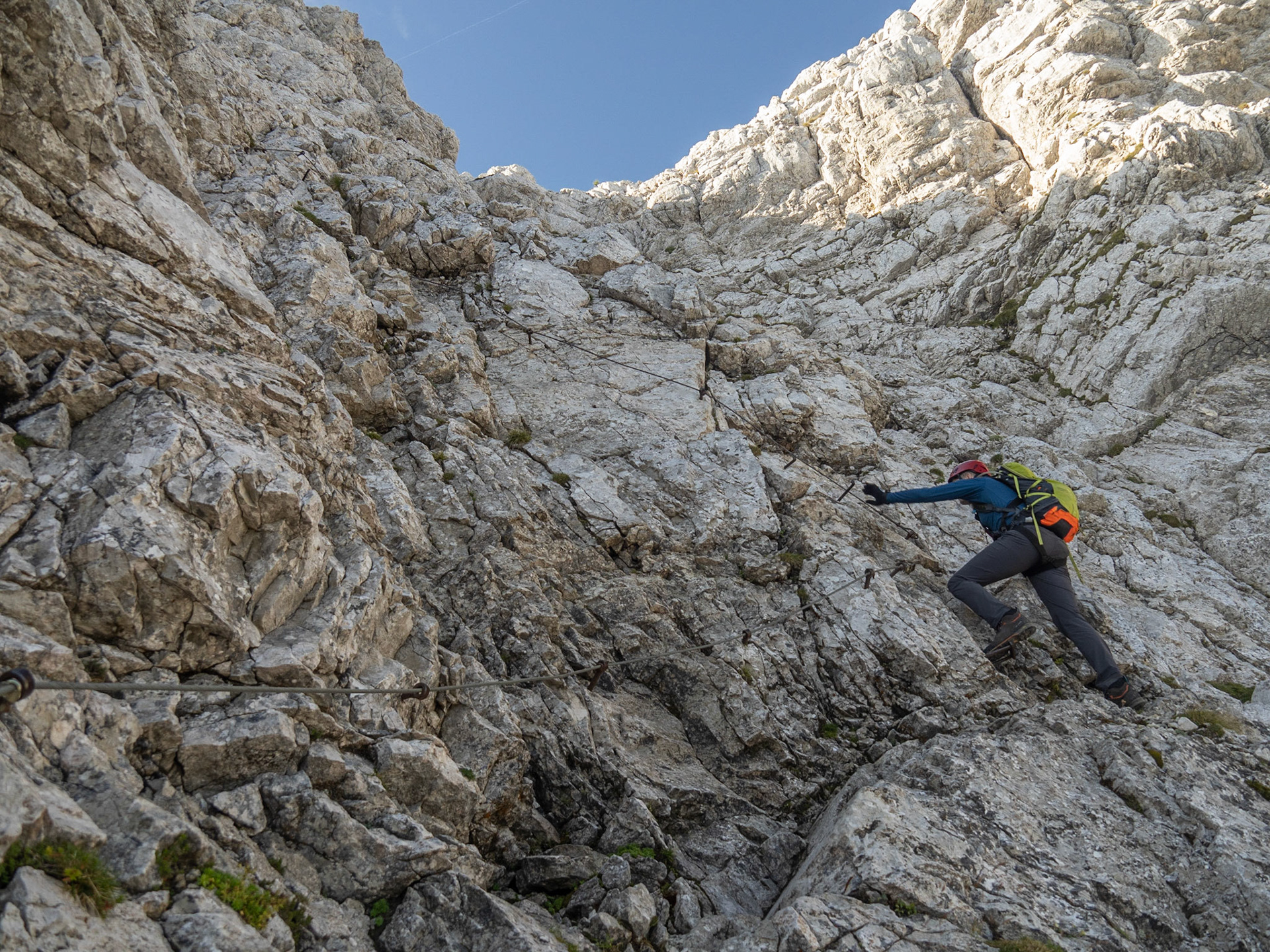 Mike Going up the Cable, Mala Mojstrovka