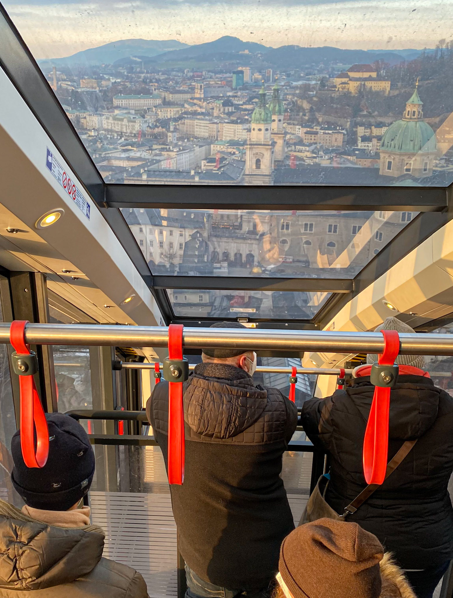 Riding the Funicular Up to the Hohensalzburg Fortress