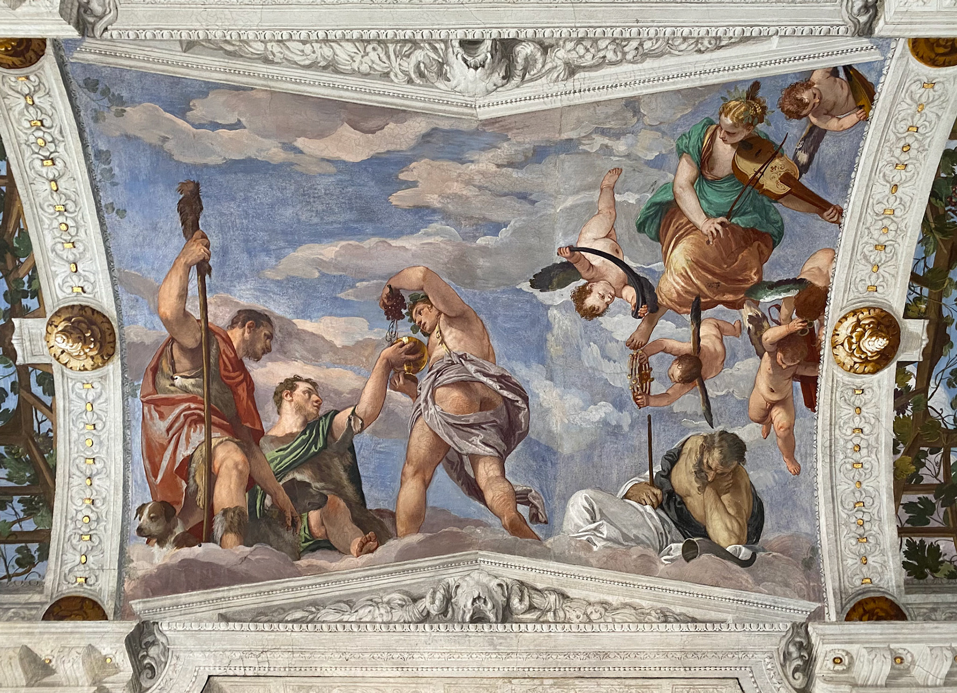 Room of Bacchus, Frescoes by Veronese, Villa Barbaro