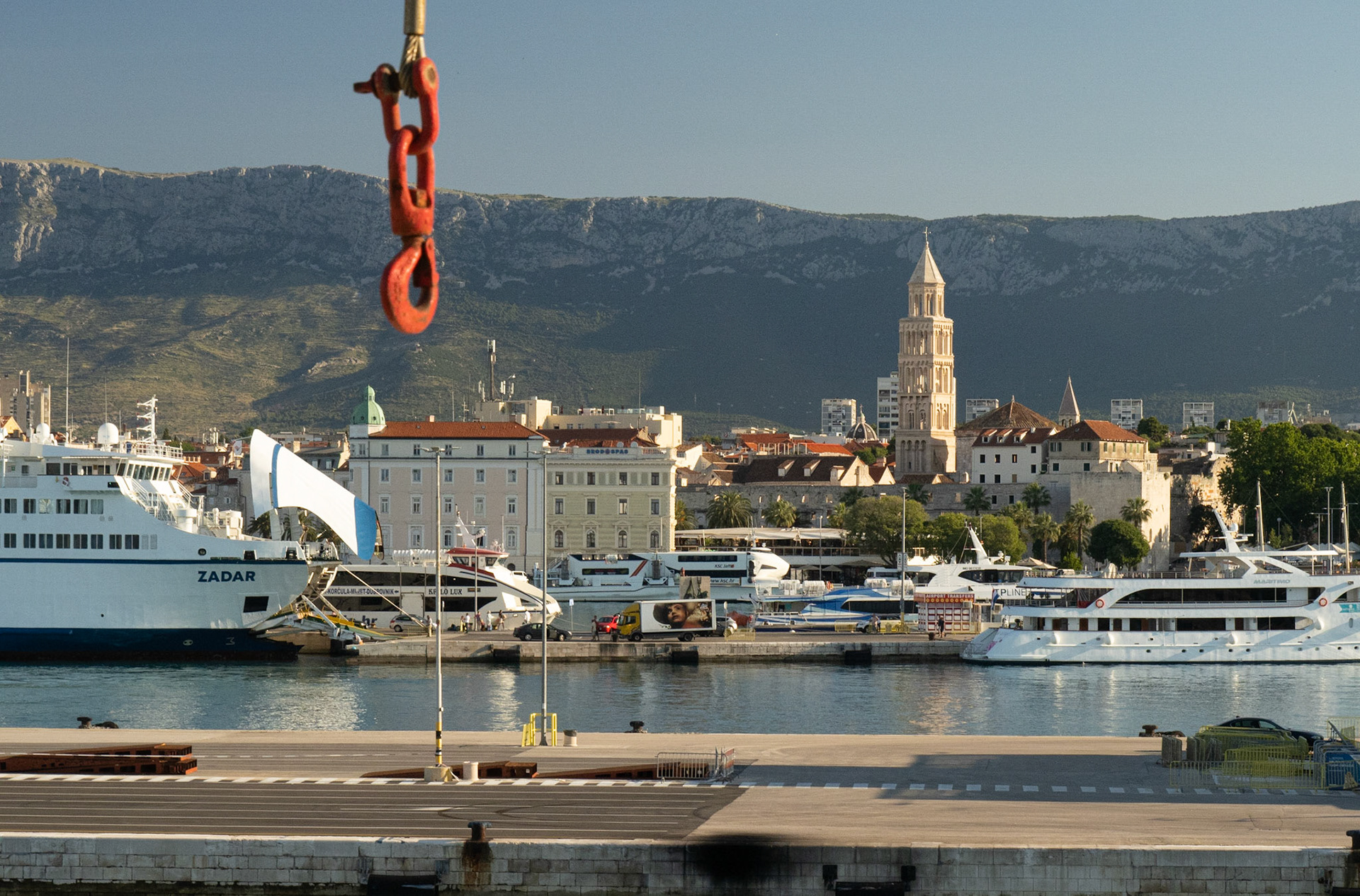 Day 1, Ferry Terminal at Split