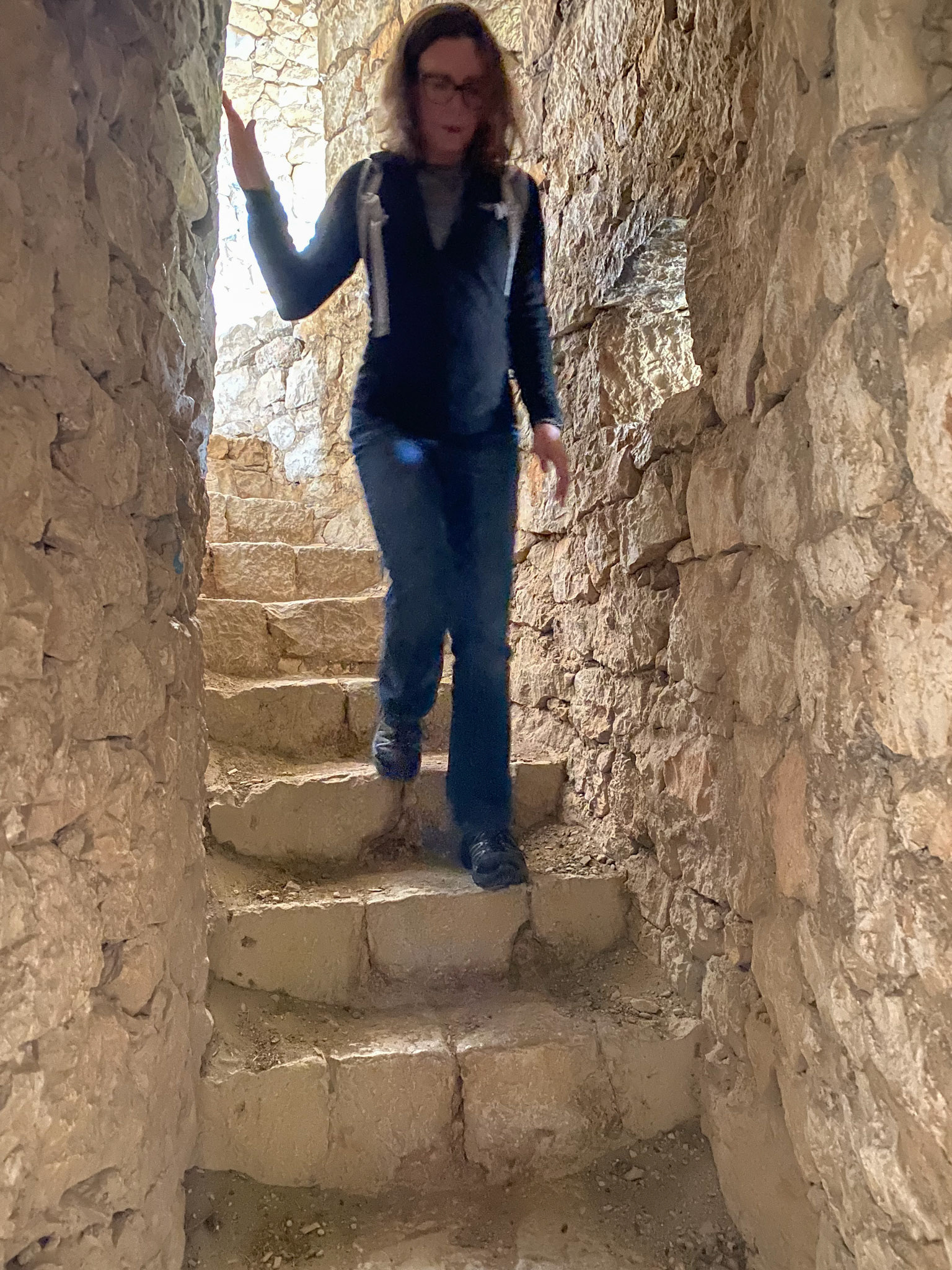 Stairs inside the kula (tower), Počitelj