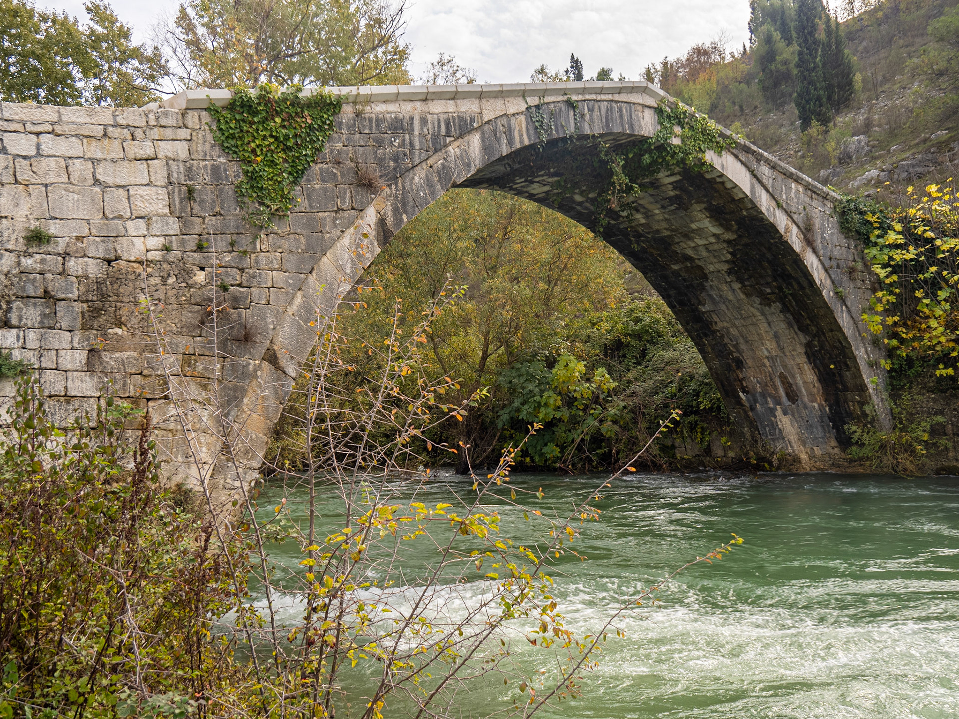 Old Bridge in Klepci (Mustaj-begov most) built in 1517