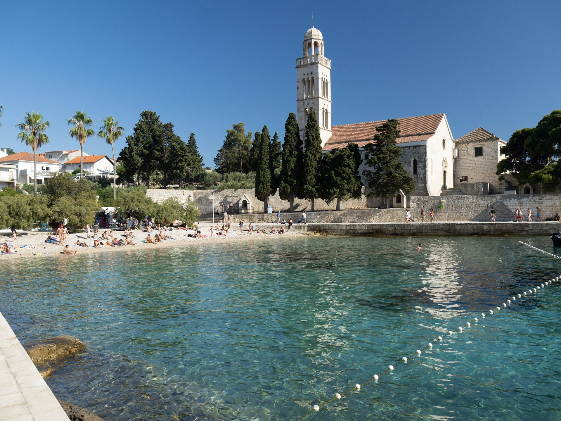 Day 4, Beach in Hvar Town, Hvar Island