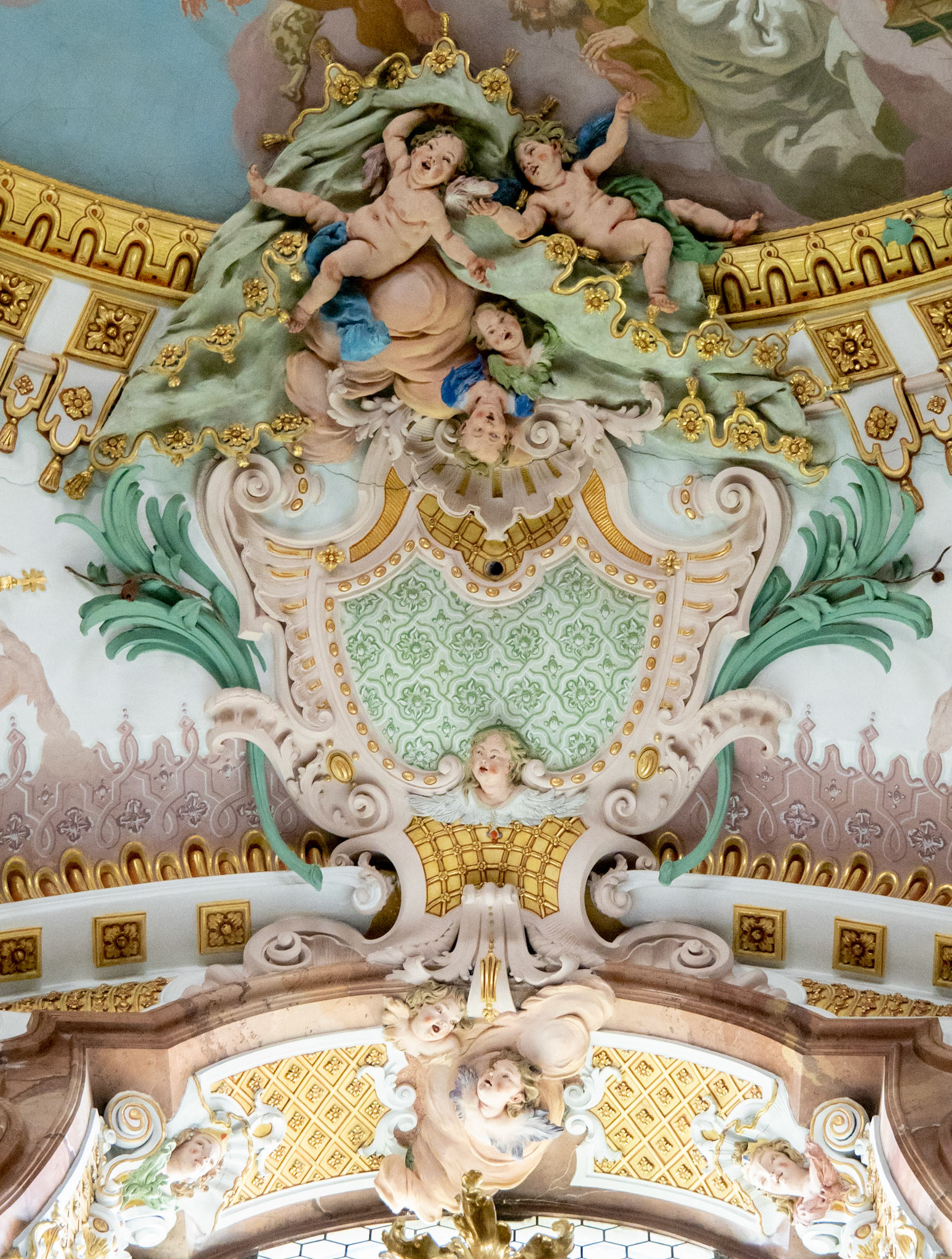 Wilhering Abbey, Rococo Ceiling Detail