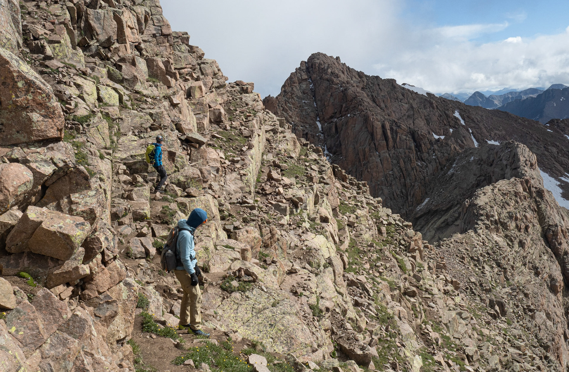 Coming back down (Mt Eolus)