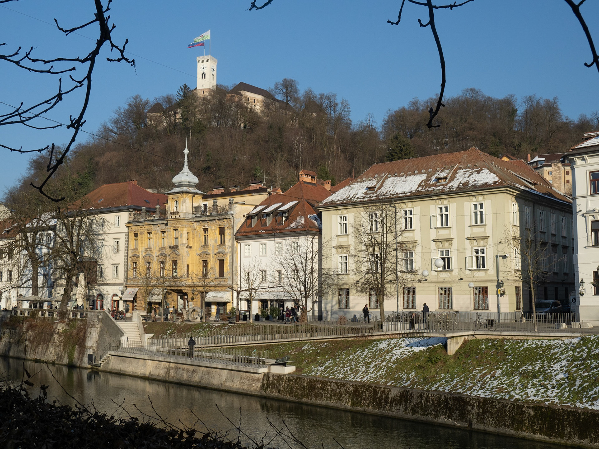 River and Ljubljana Castle