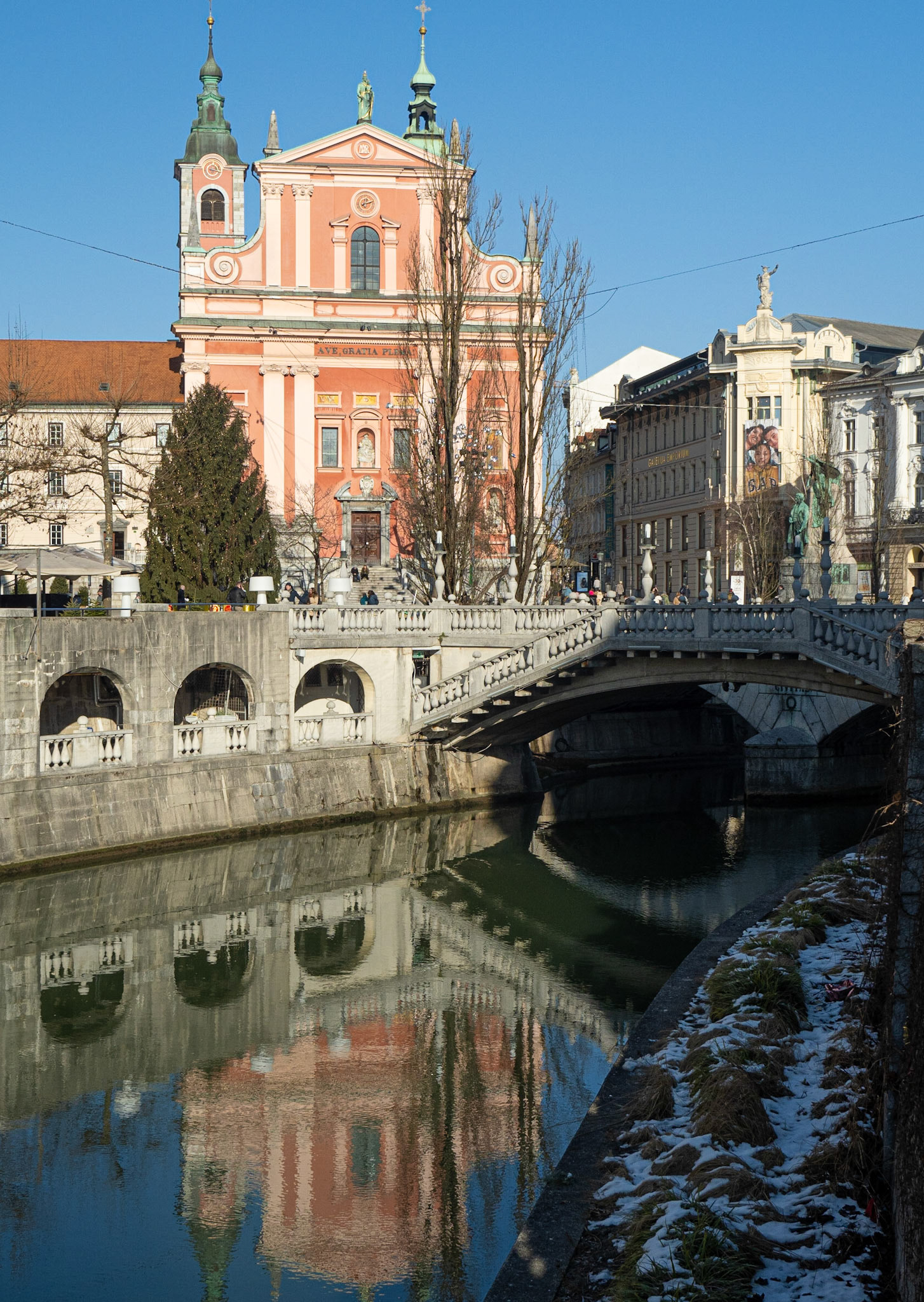 Franciscan Church and Triple Bridge