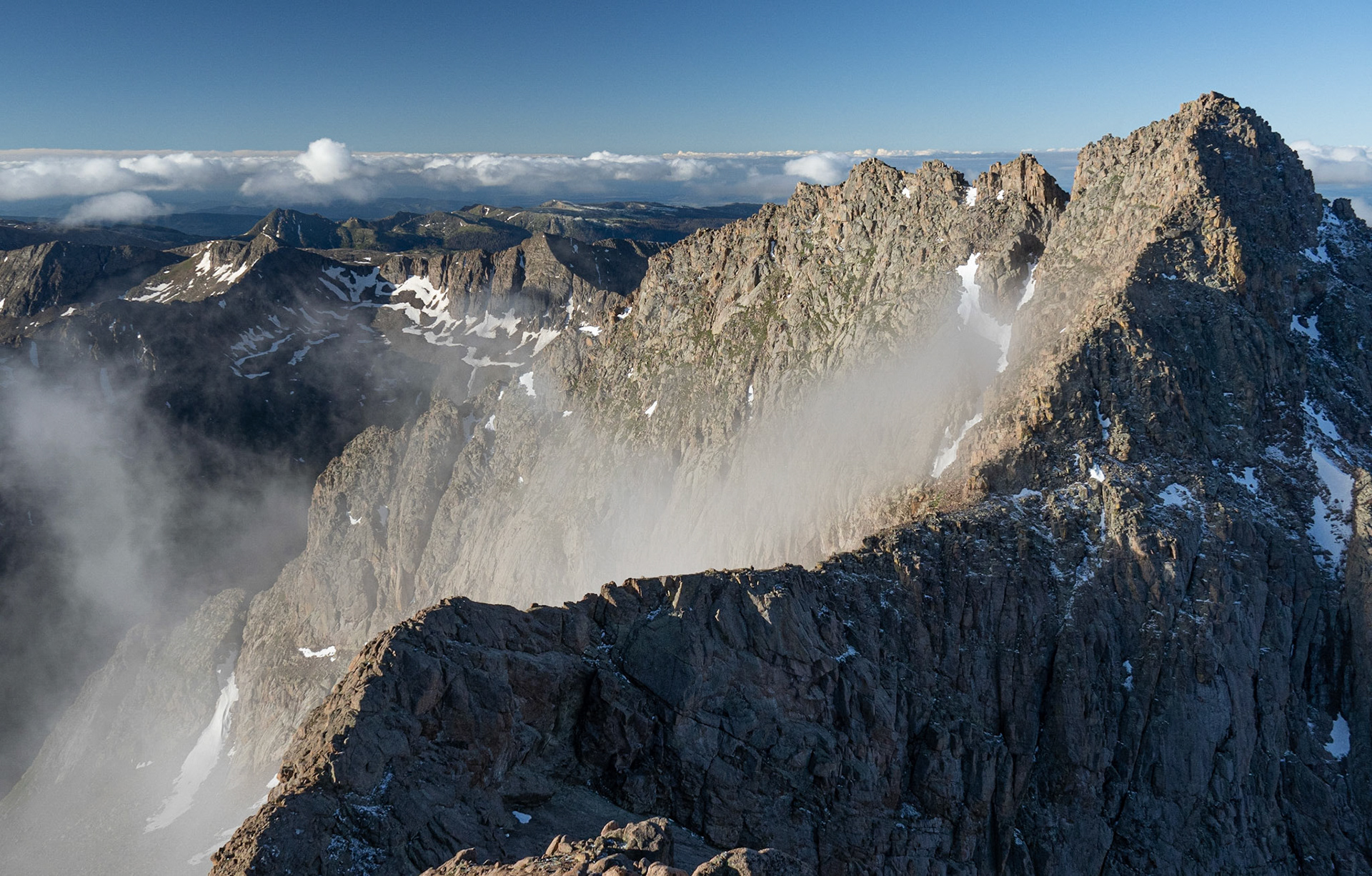 The Catwalk to Mt Eolus (Mt Eolus)