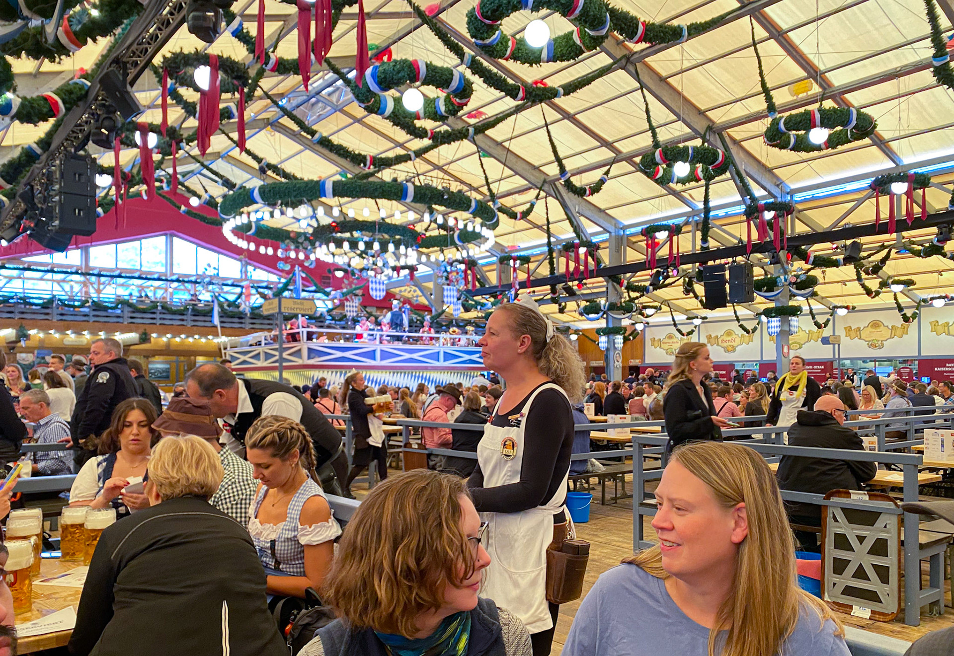Inside the Schottenhamel Tent
