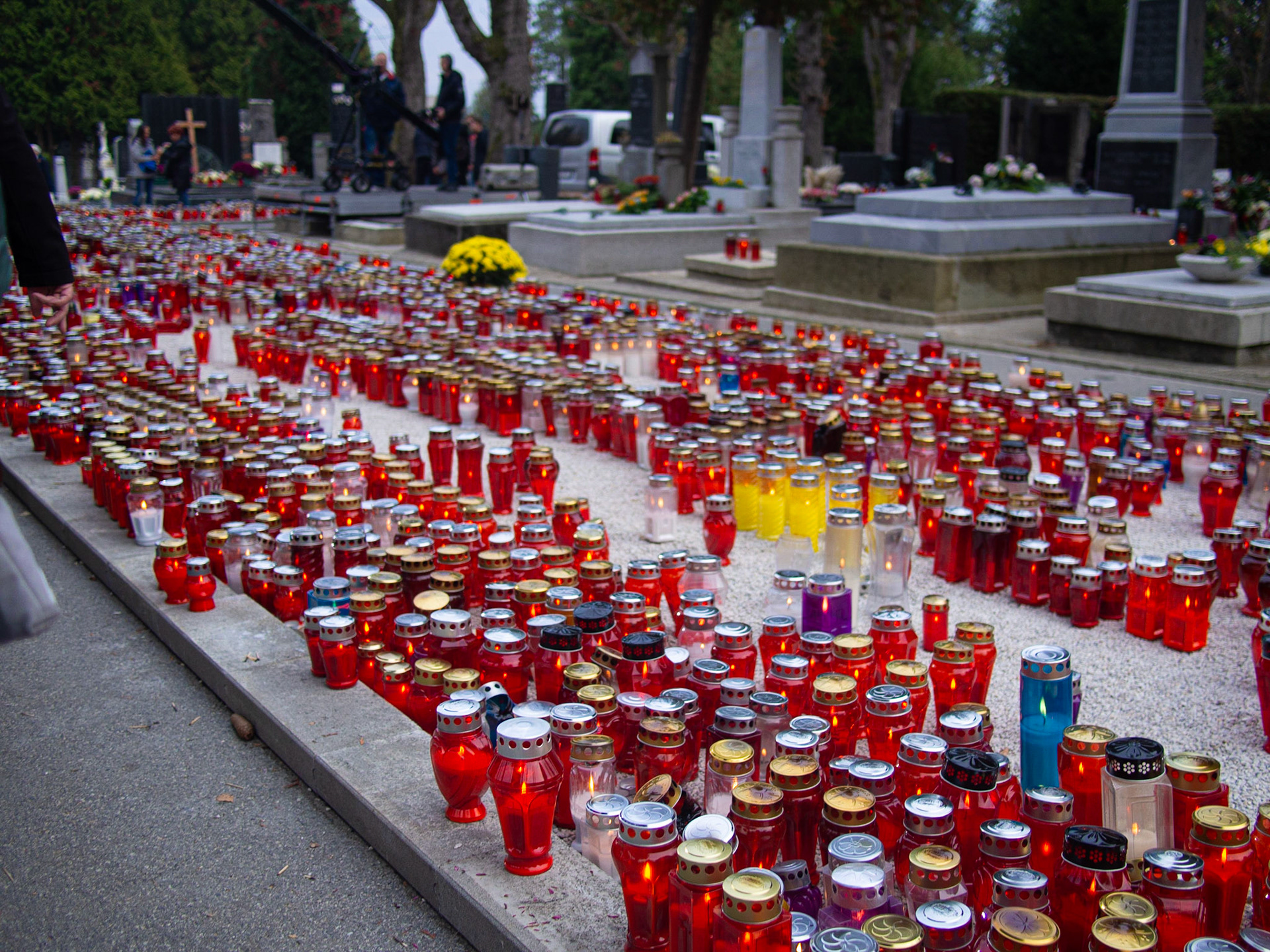 All Saints Day in Mirogoj Cemetery