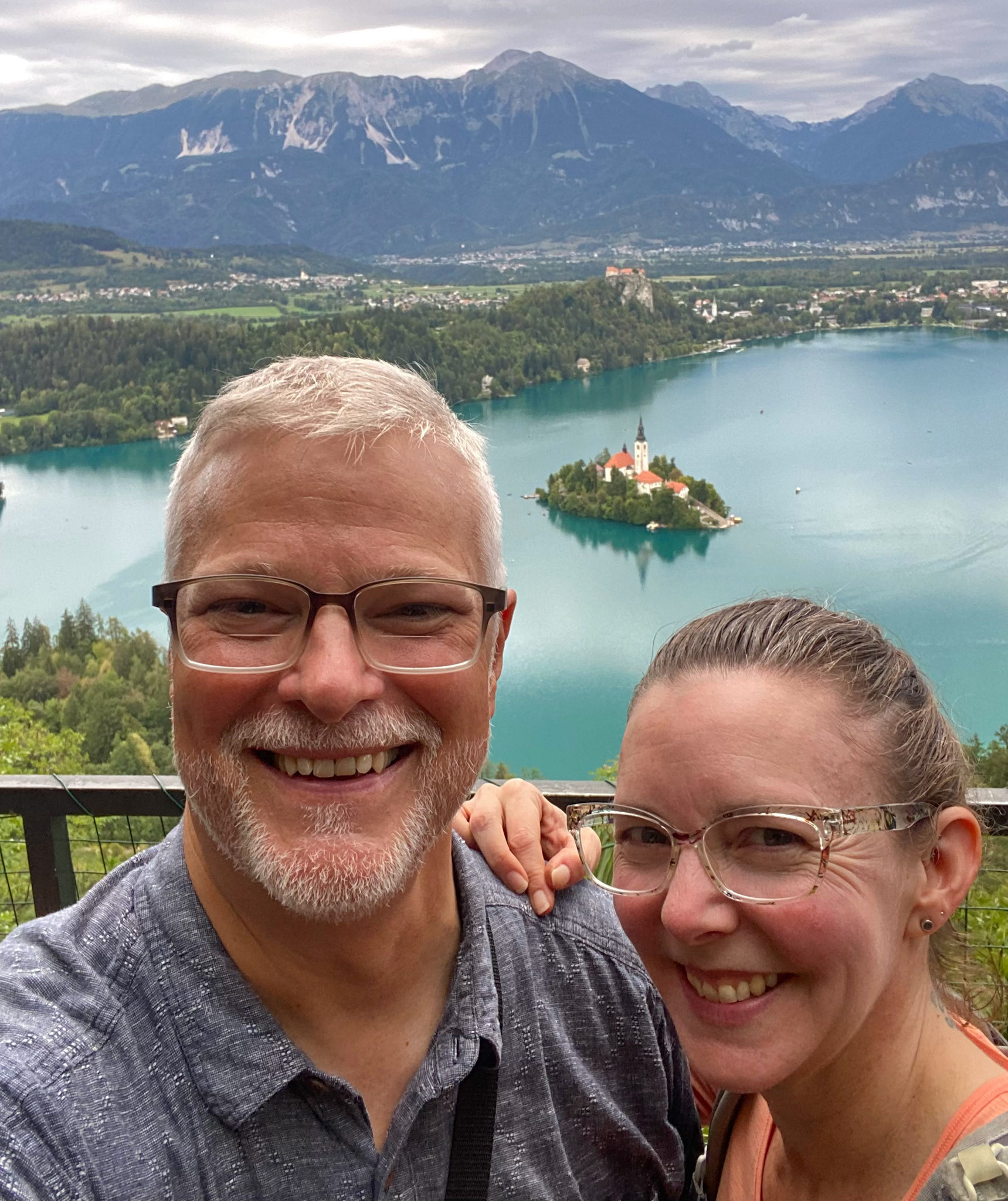 G and H Overlooking Lake Bled