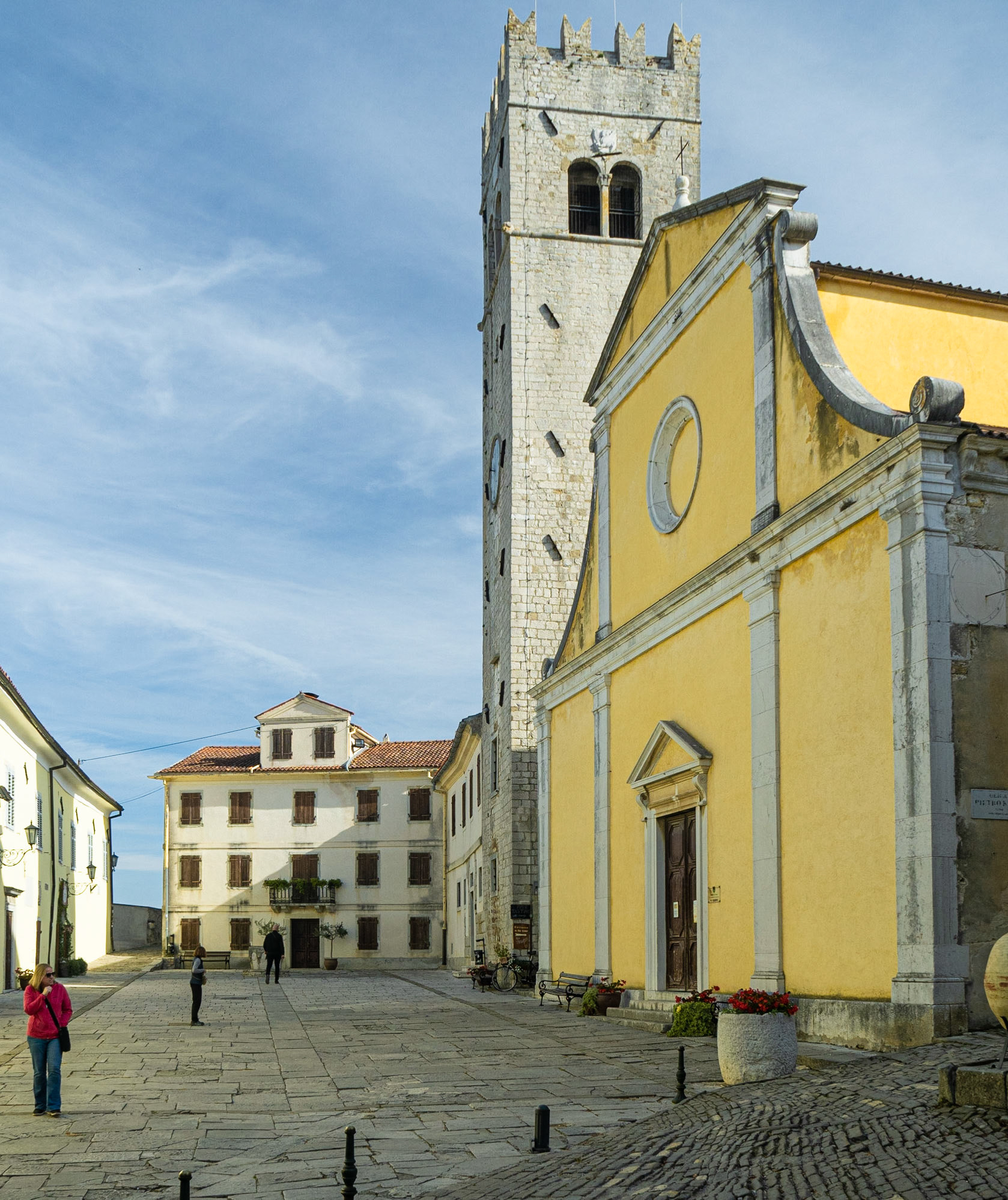 Main Square, Church of St Stephen and Bell Tower, Motovun