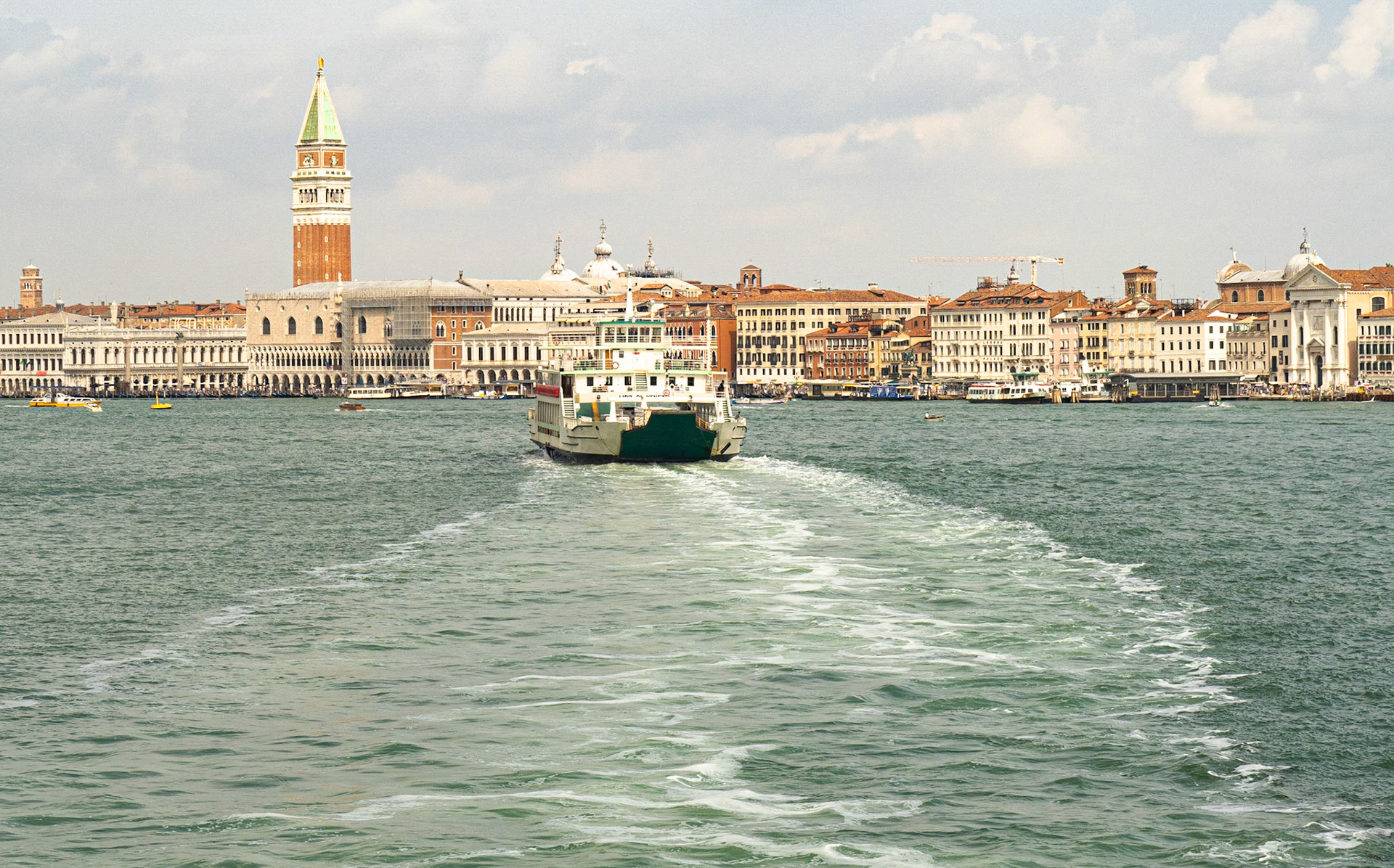 Arriving to Venice by Ferry