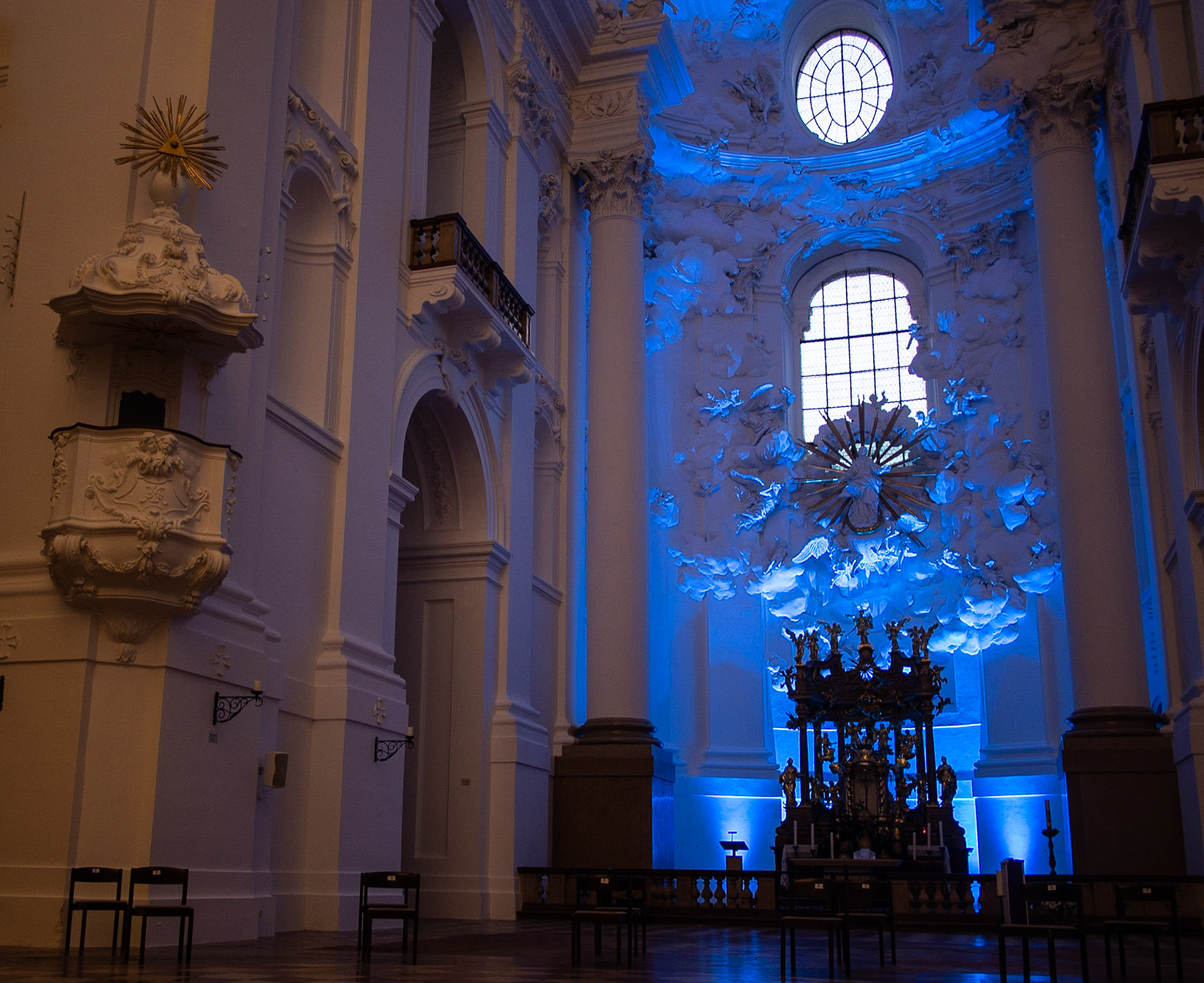 Kollegienkirche Main Altar at Night