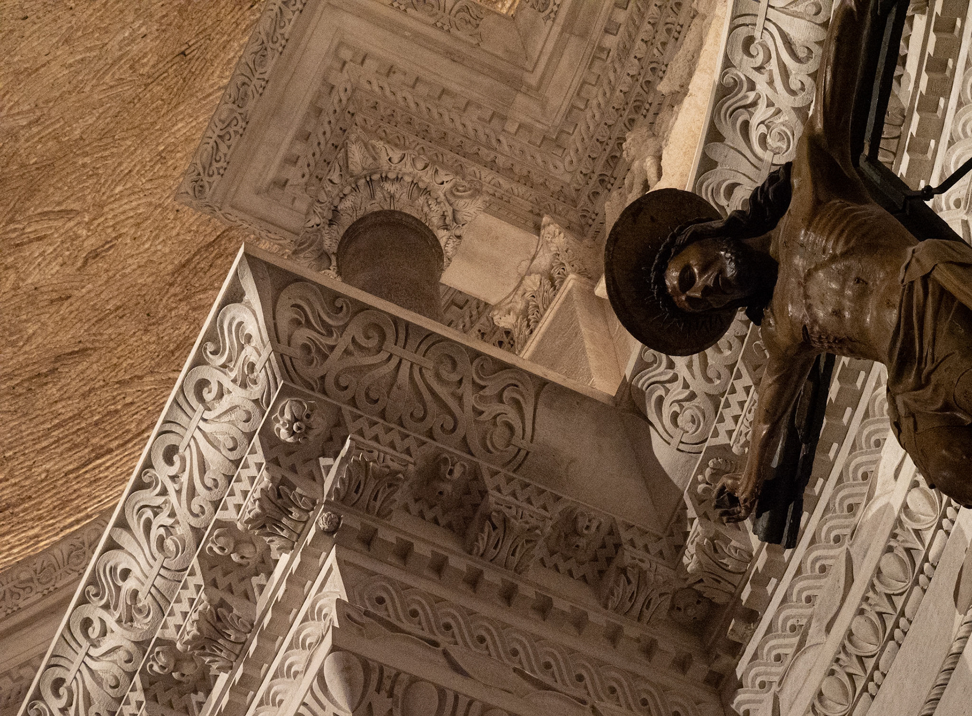 Crucifix and Capitals - Diocletian's Mausoleum / Cathedral of Saint Domnius