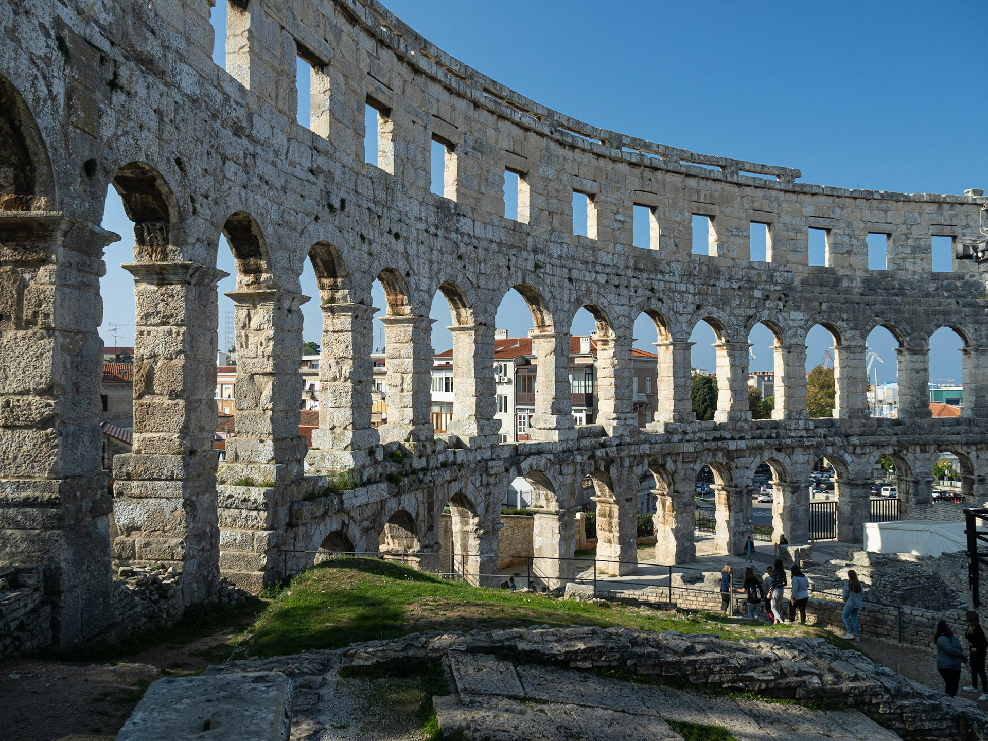 Ampitheater and City, Pula
