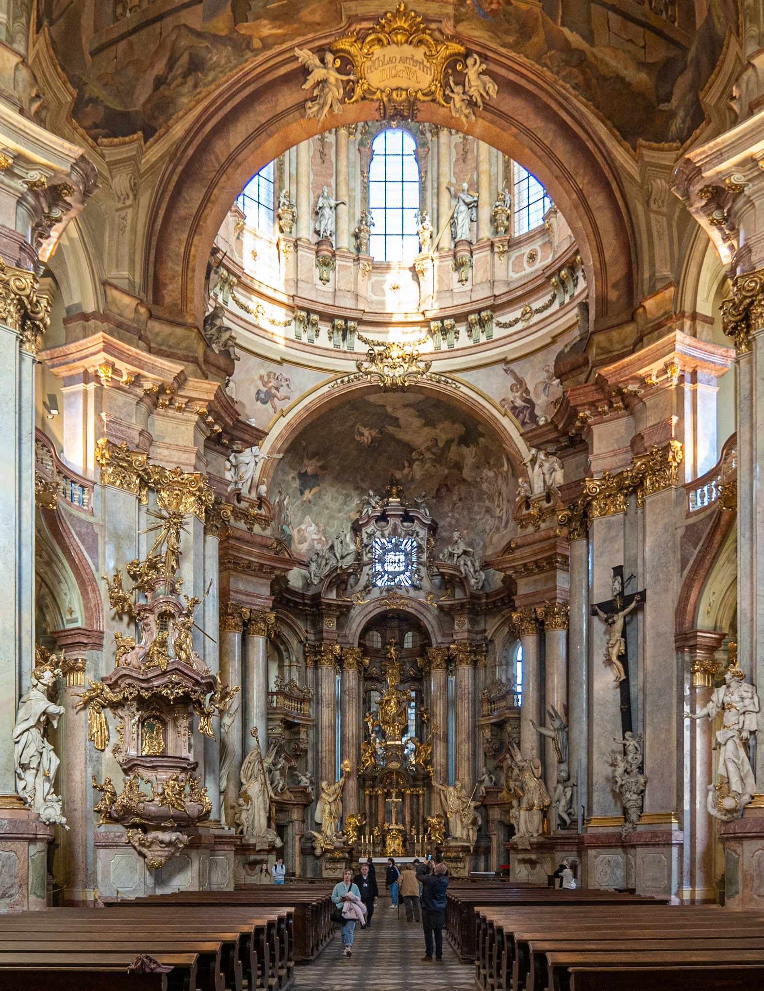 St Nicholas Church, Interior, Malá Strana (Lesser Town)