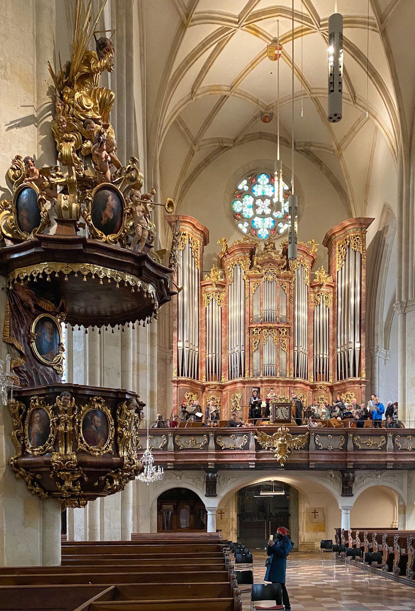 Rehearsal in Graz Cathedral