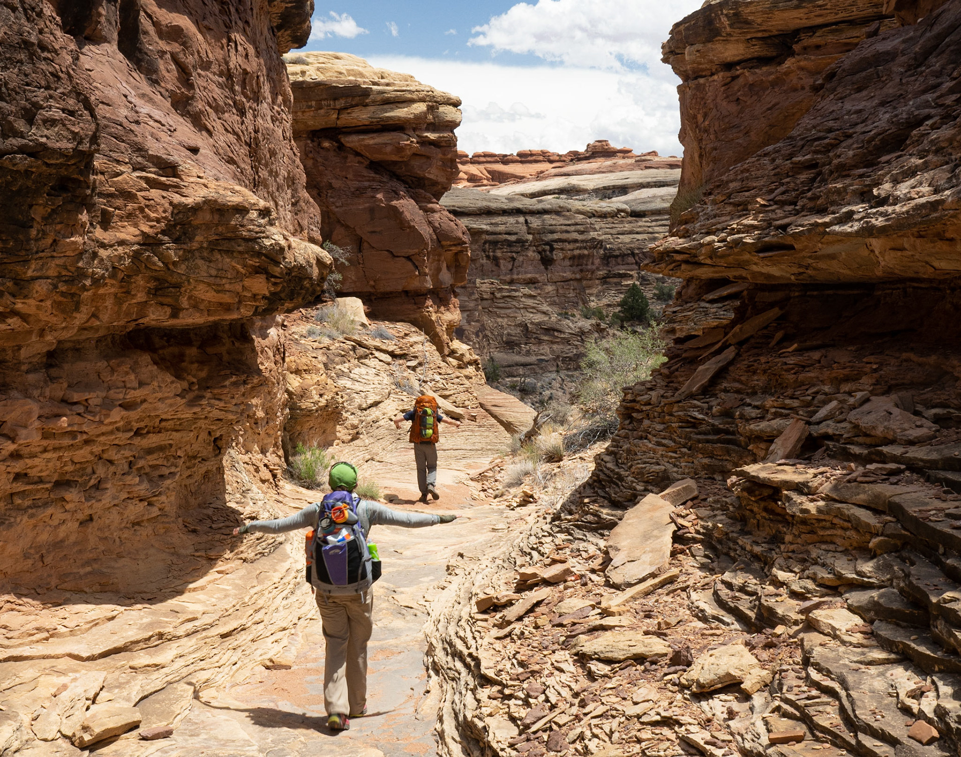 Feeling the breeze in Water Canyon