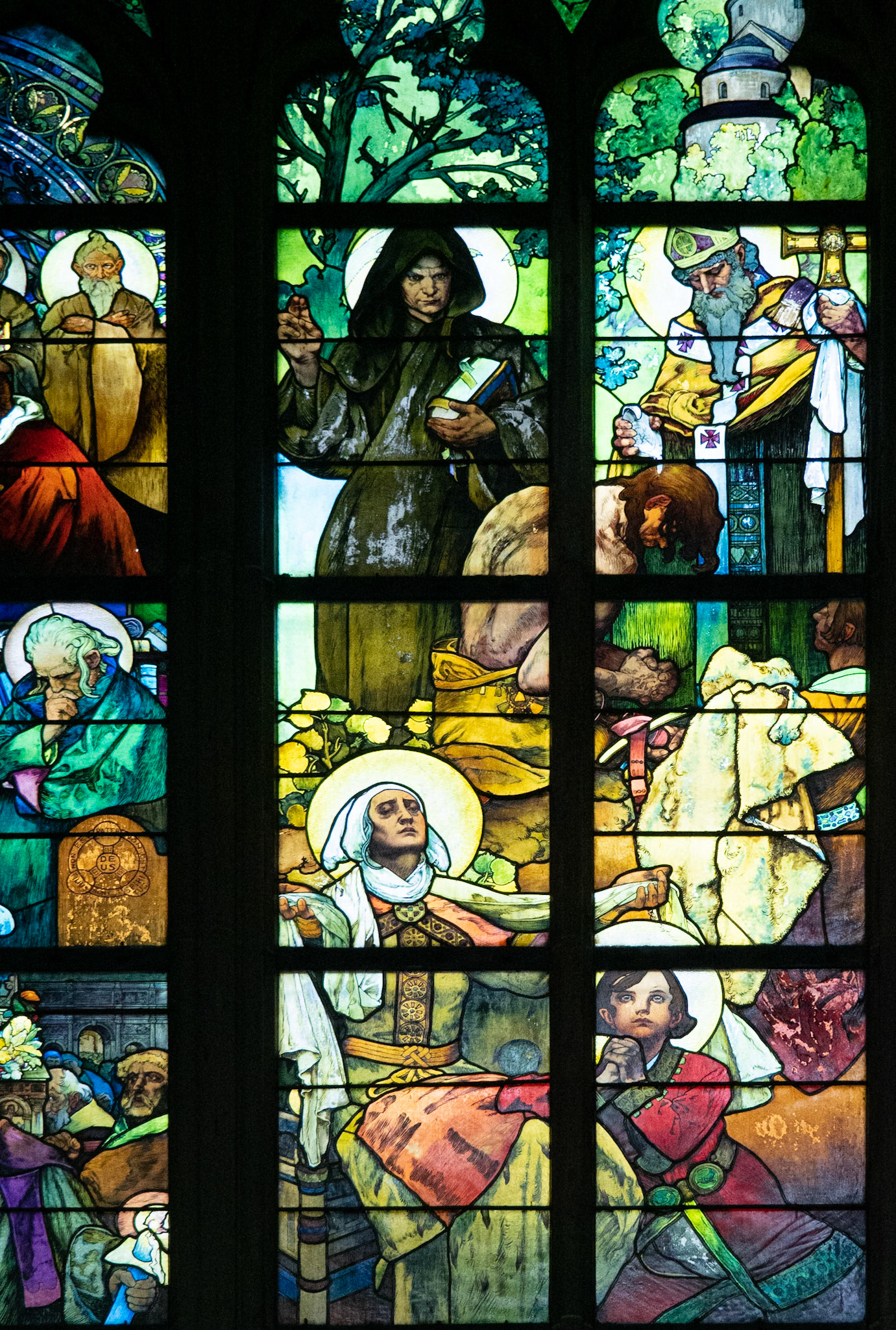 Mucha Window Detail, St Vitus Cathedral