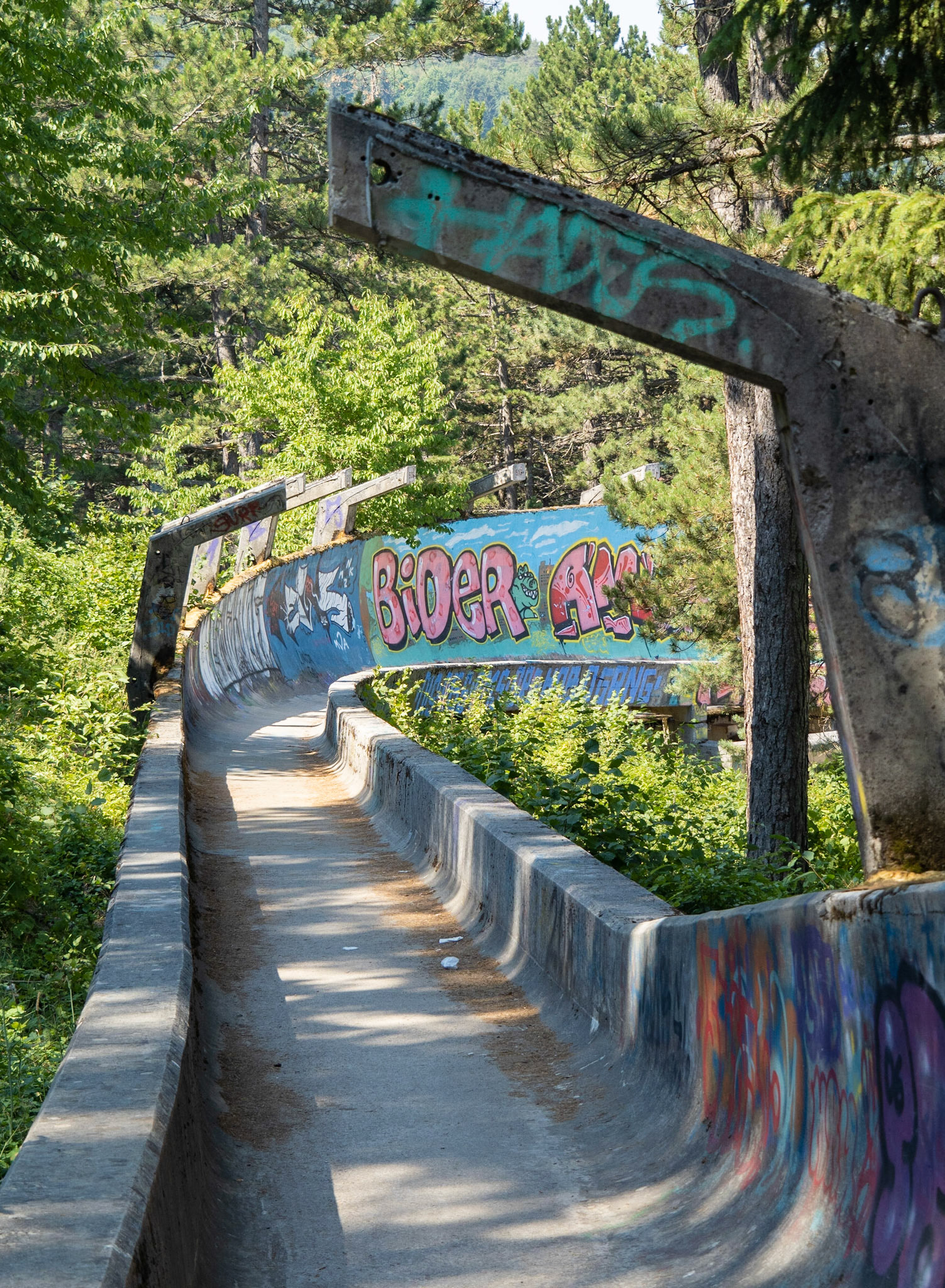 Walking in the Bobsled Run