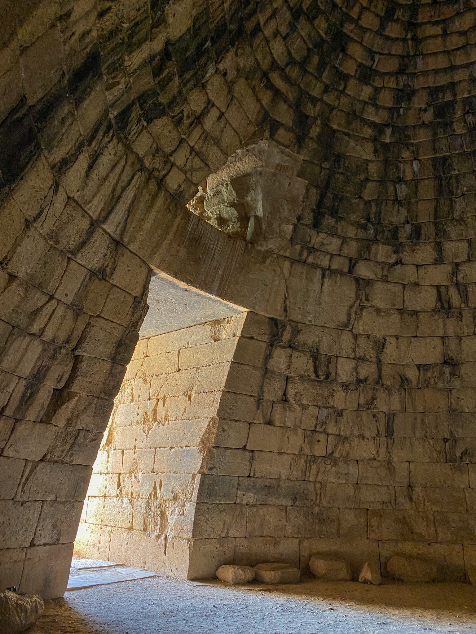 Treasury of Atreus Tholos (beehive-shaped underground chamber), Mycenae