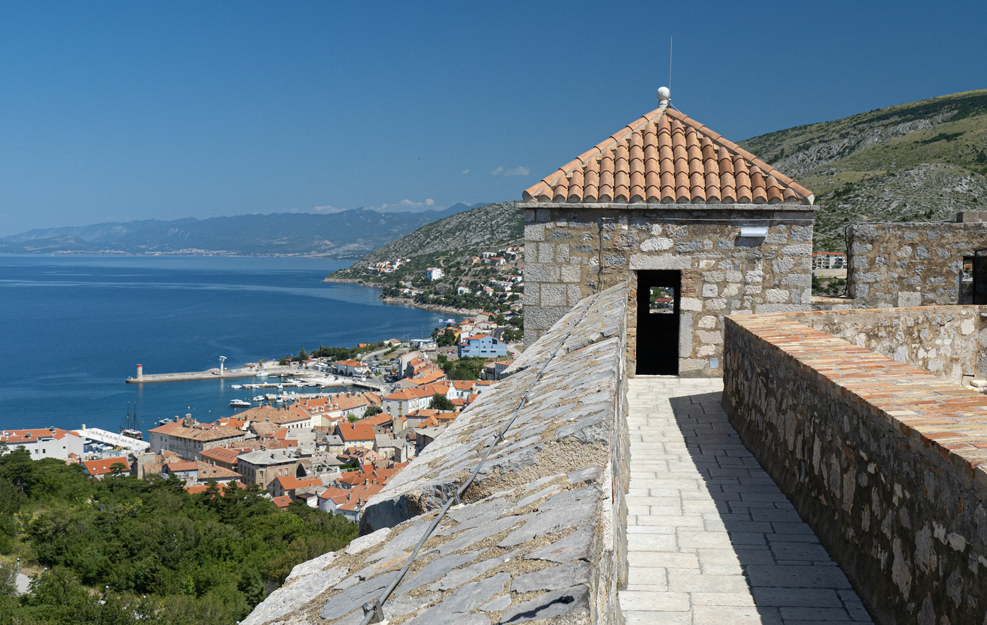 View of Senj from Nehaj Fortress