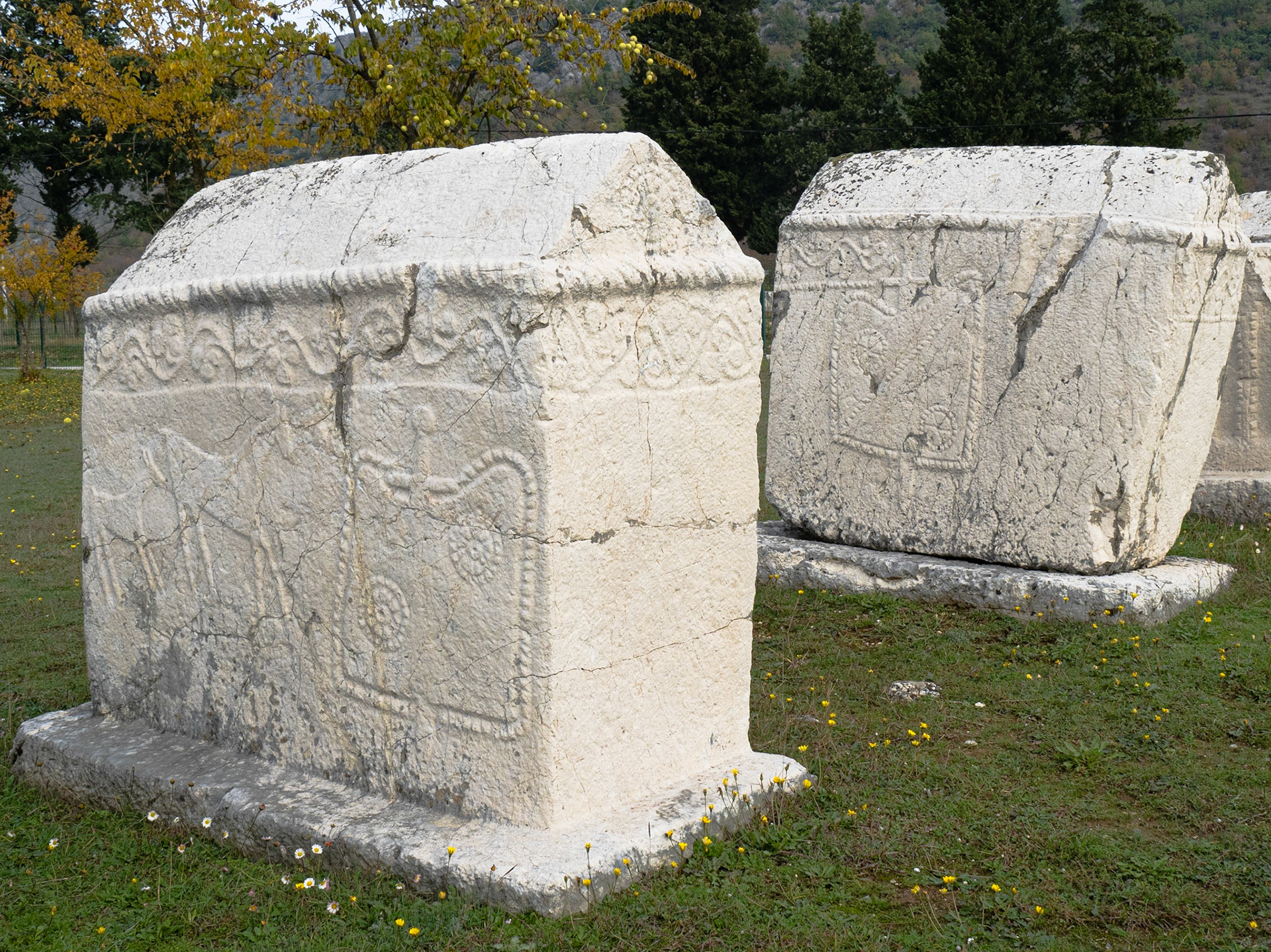 Stećci (medieval Bosnian tombstones), near Stolac