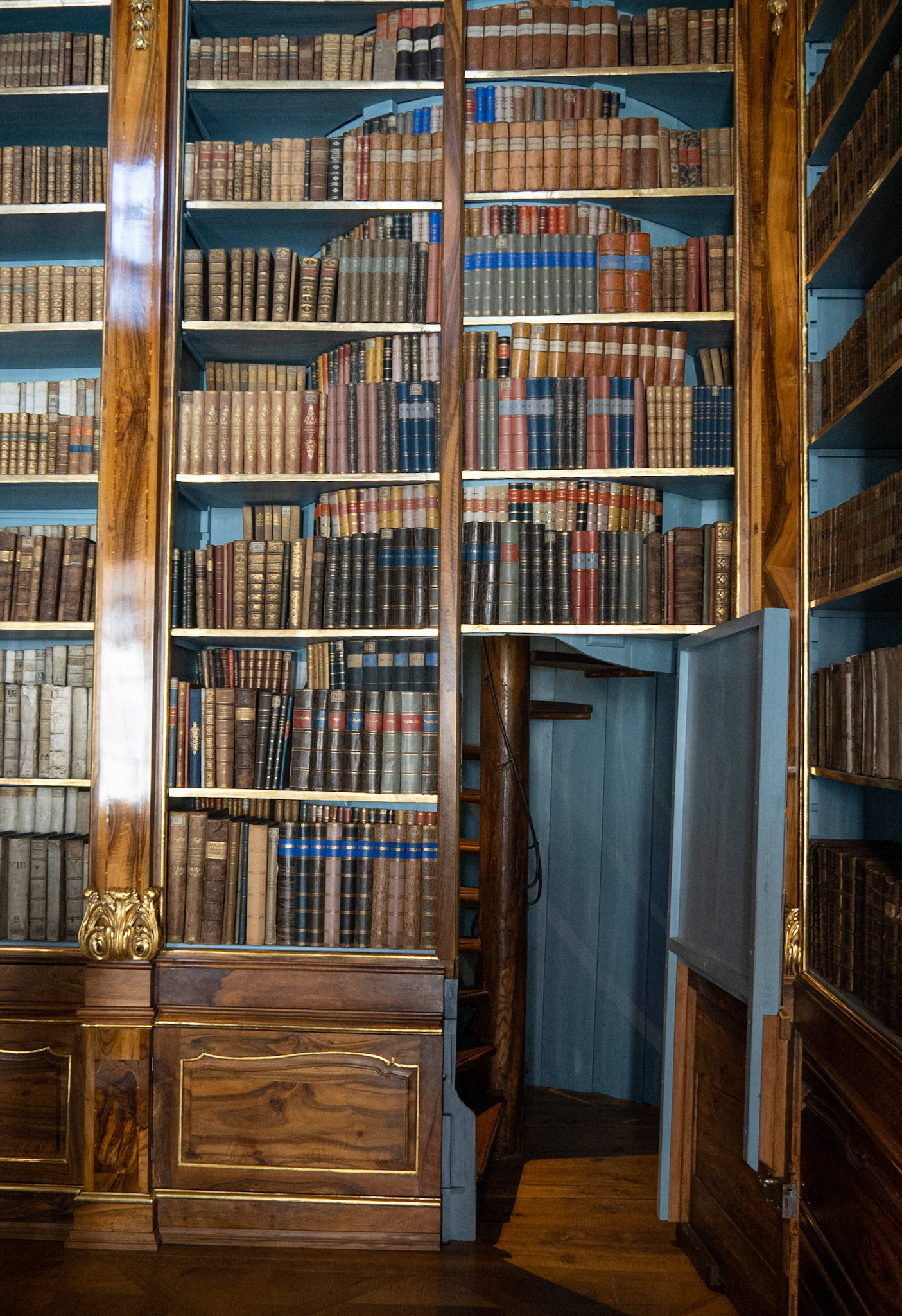 Hidden Spiral Stairs with Fake Books, Philosophical Library, Strahov Monastery