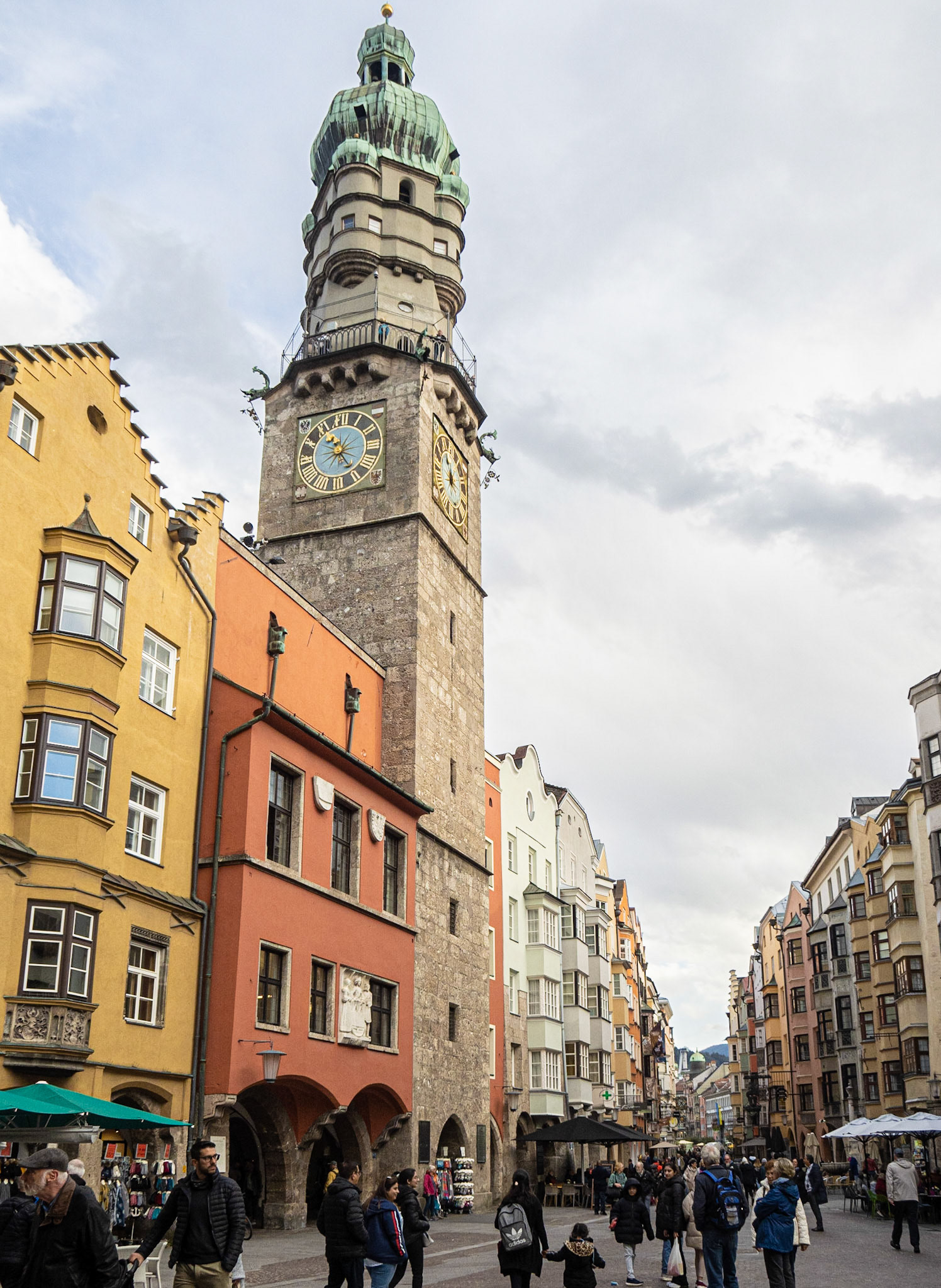 Innsbruck Main Square and Stadtturm Tower